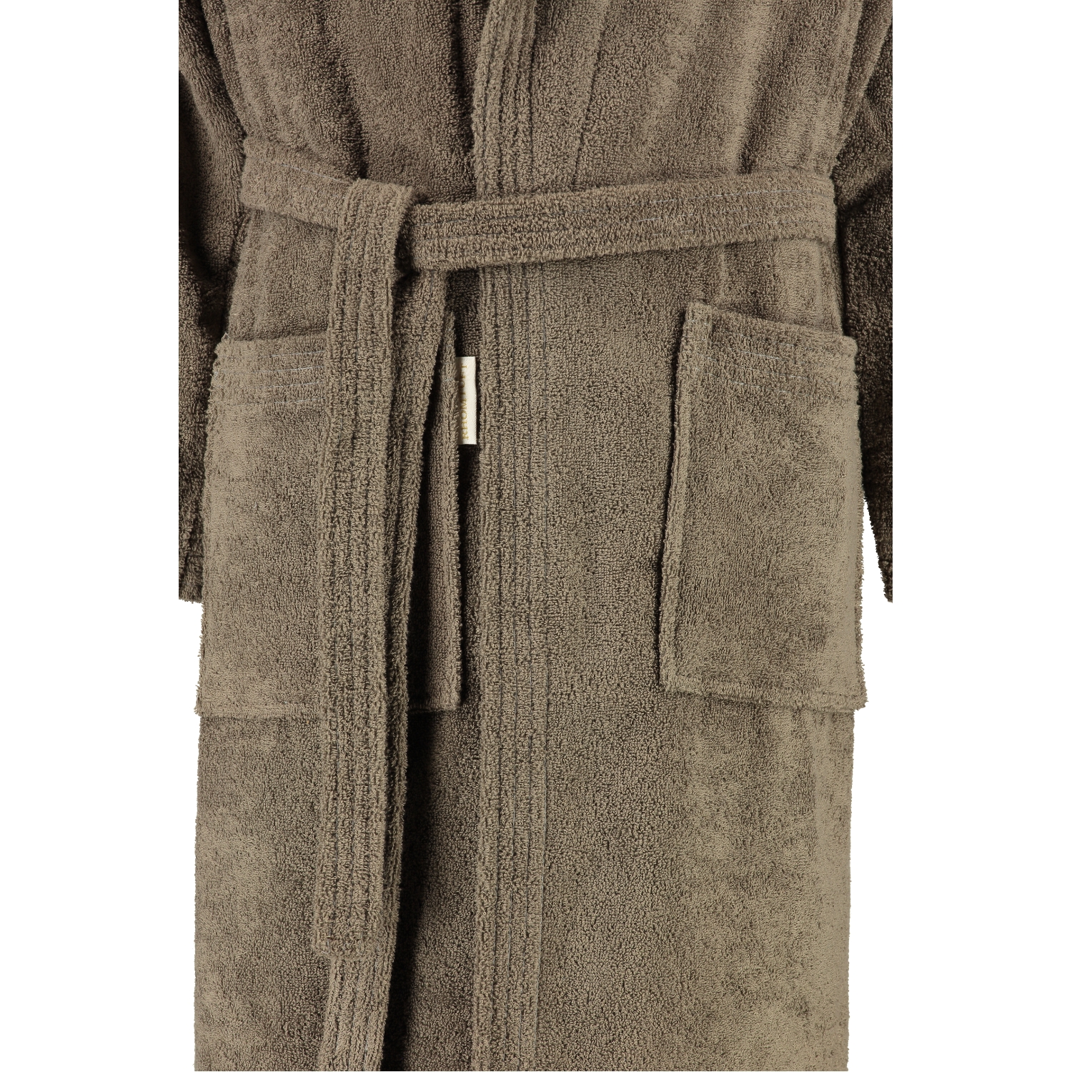 Rhomtuft - Bademantel Sir & Lady - Unisex - Farbe: taupe - 58 - S