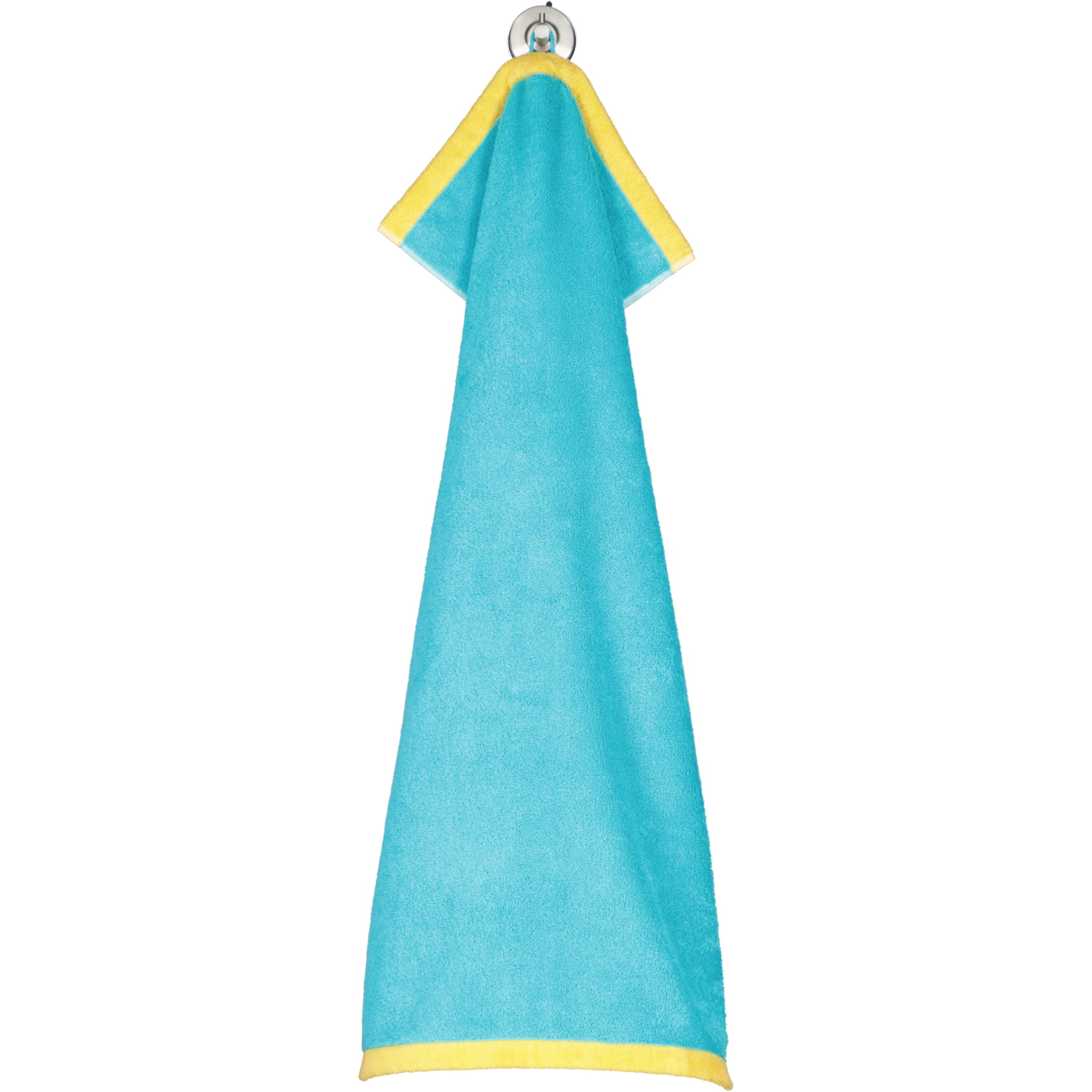 Cawö Handtücher Lifestyle Splash 7071 türkis/apricot - 15 - Handtuch 50x100 cm