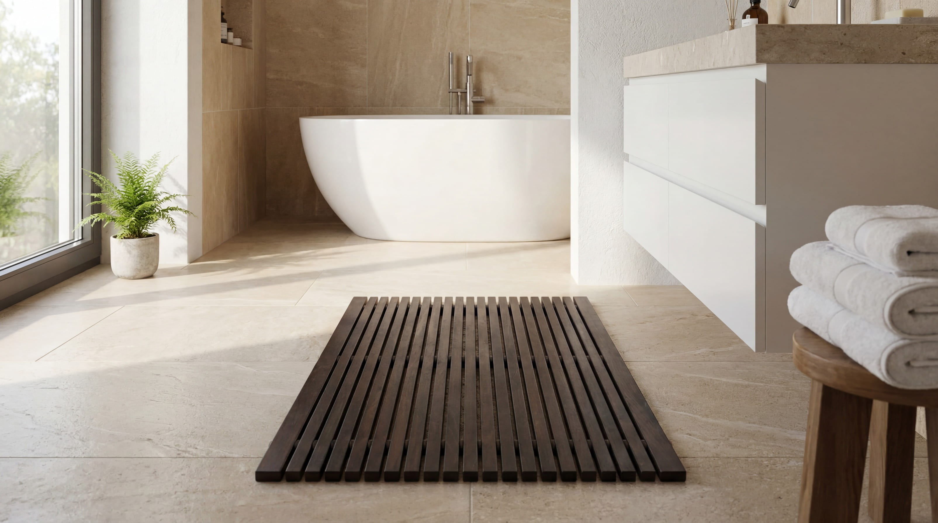 Badematten aus Holz