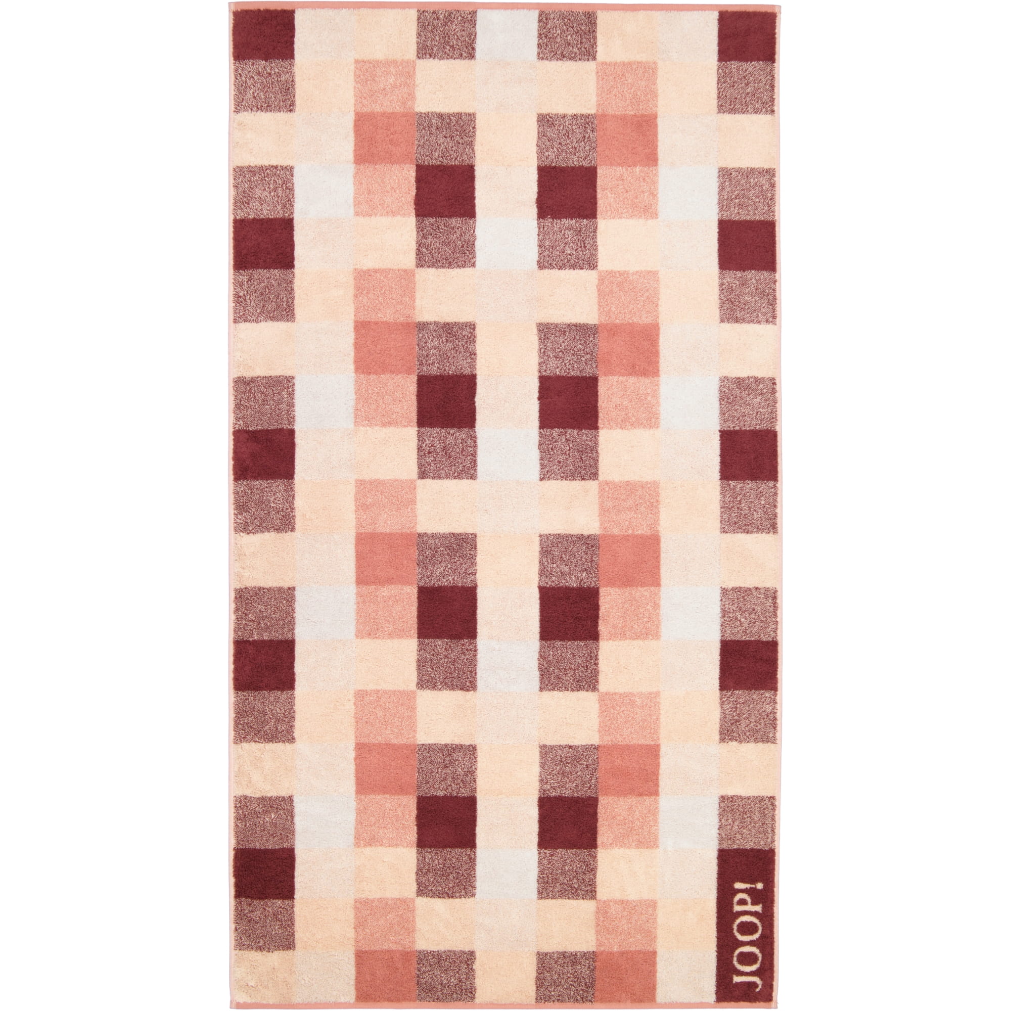 JOOP! Handtücher Vibe Karo 1699 puder - 22 - Duschtuch 80x150 cm