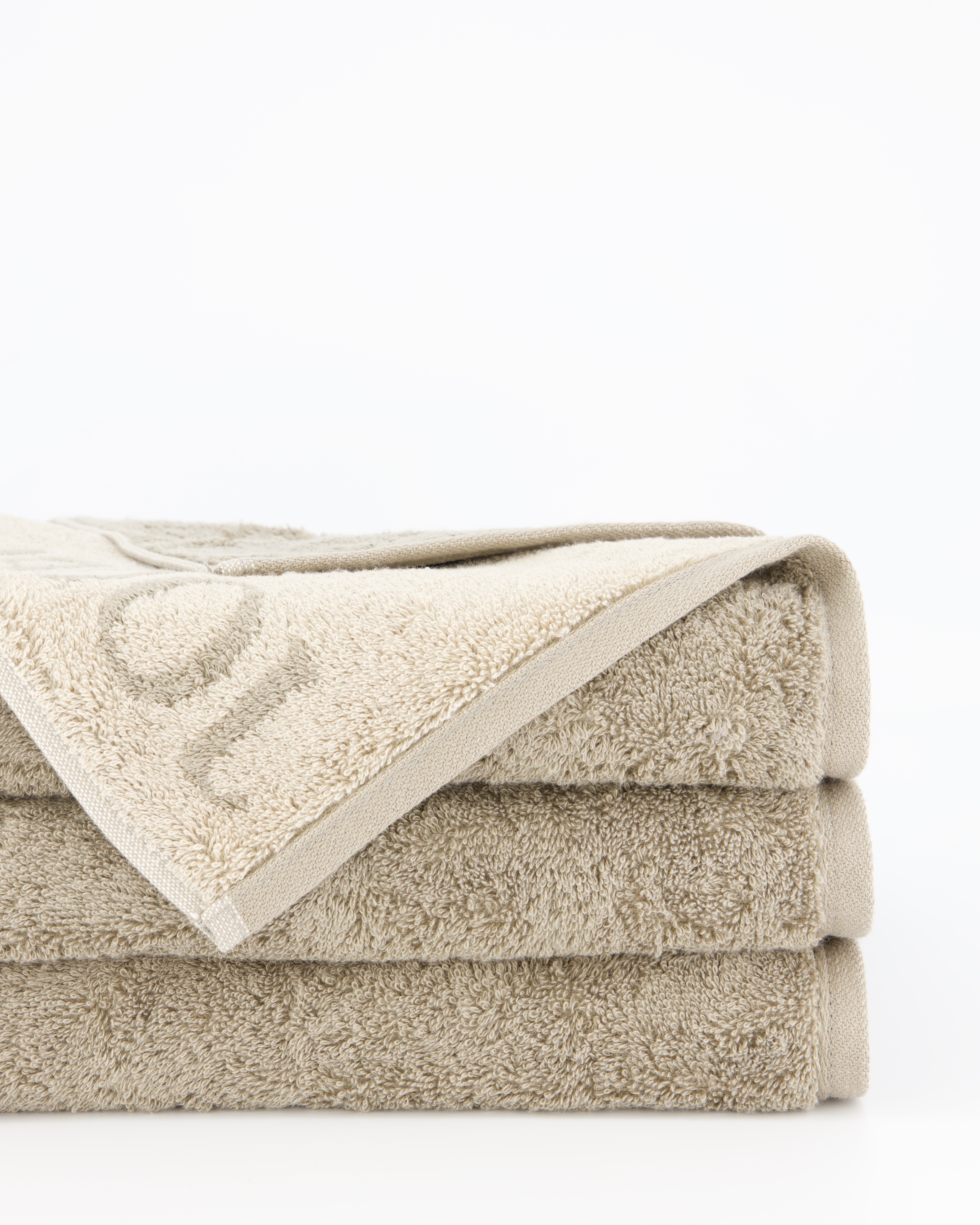 JOOP! Handtücher Contour Doubleface 1716 Taupe - 73 - Gästetuch 30x50 cm