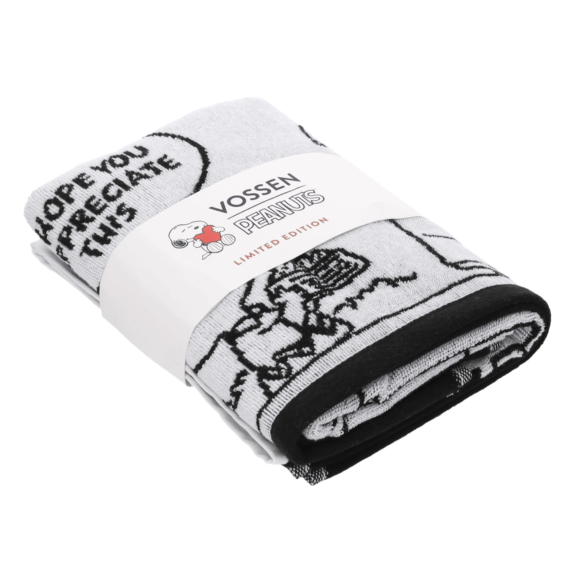 Vossen Handtücher PEANUTS Moments black-white - 0001