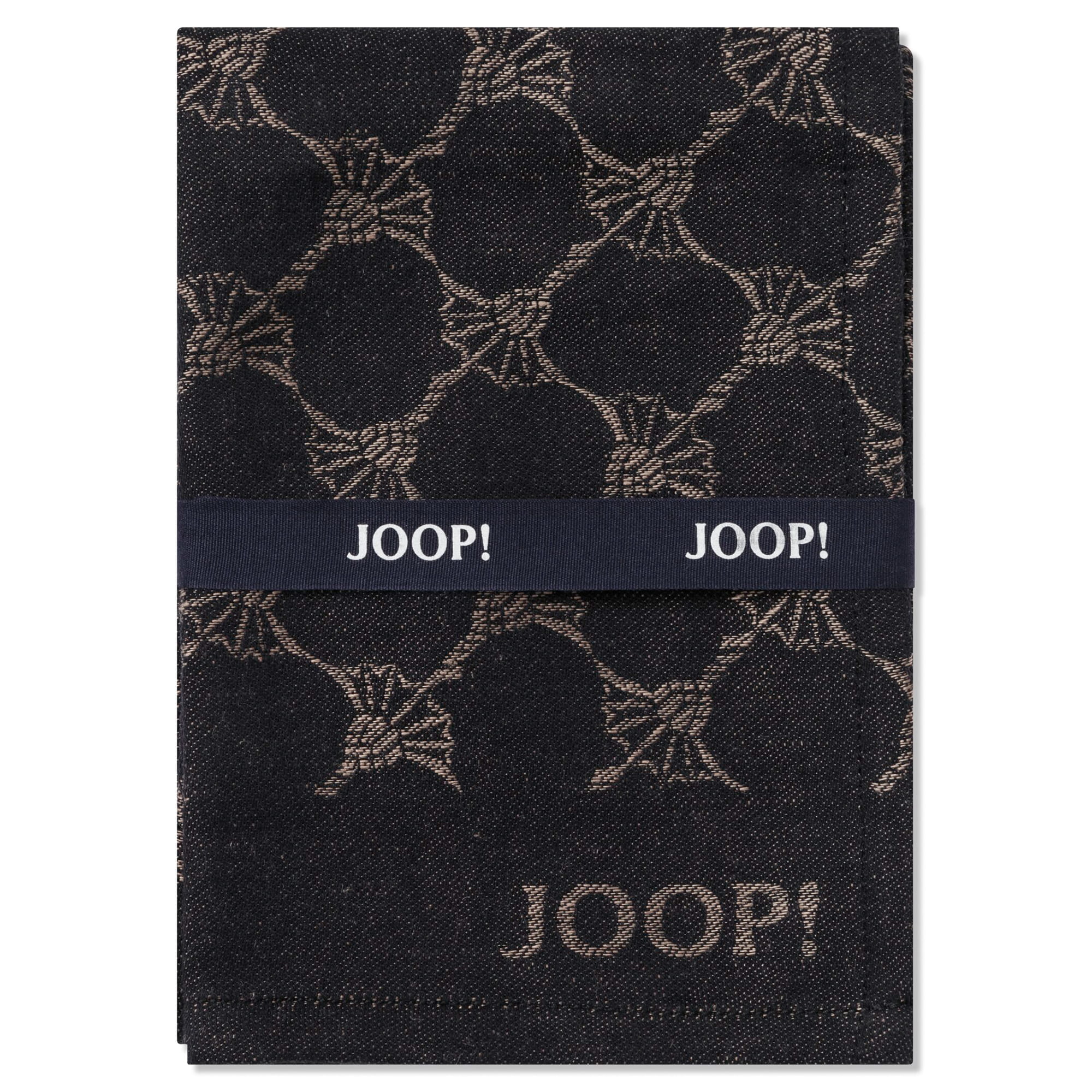 JOOP! Geschirrtücher Cuisine Cornflower Classic 1700 Schwarz - 93 - 50x70 cm