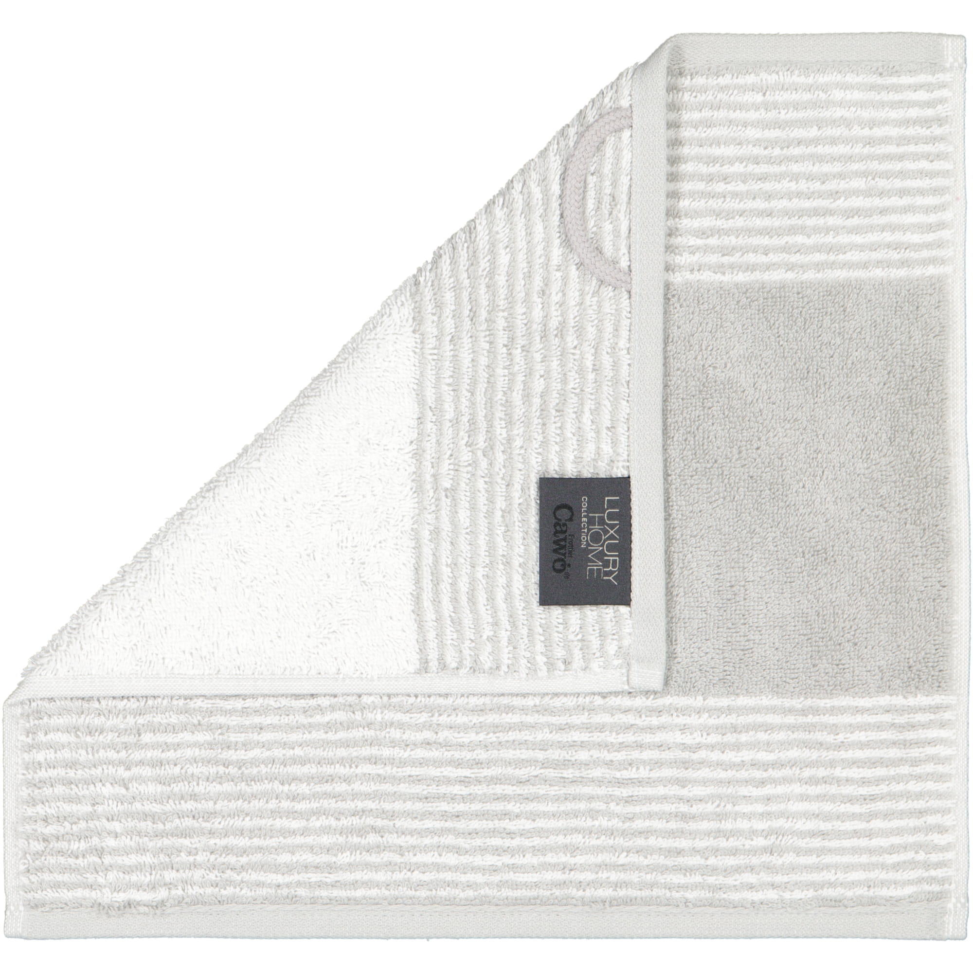 Cawö - Luxury Home Two-Tone 590 - Farbe: platin - 76 - Seiflappen 30x30 cm