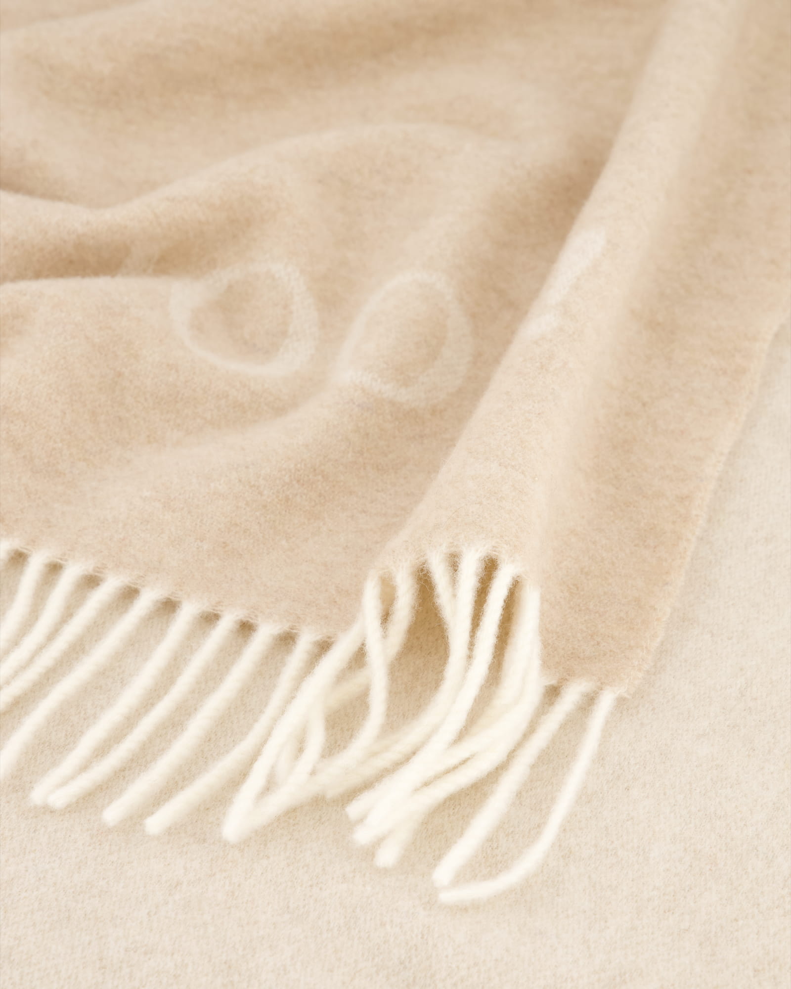 JOOP! Wohndecke Fine-Doubleface - Größe: 130x180 cm - Farbe: Creme-Natur