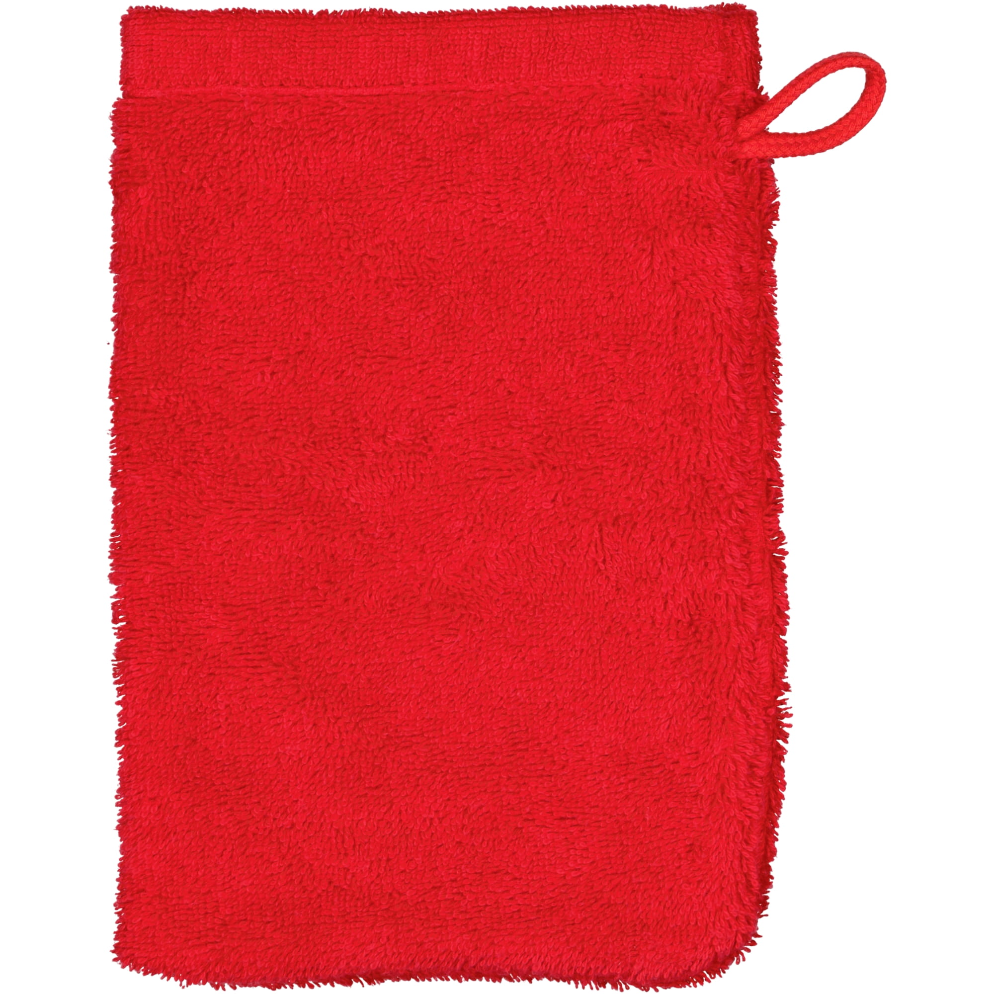 Cawö Handtücher Lifestyle Uni 7007 rot - 203 - Waschhandschuh 16x22 cm