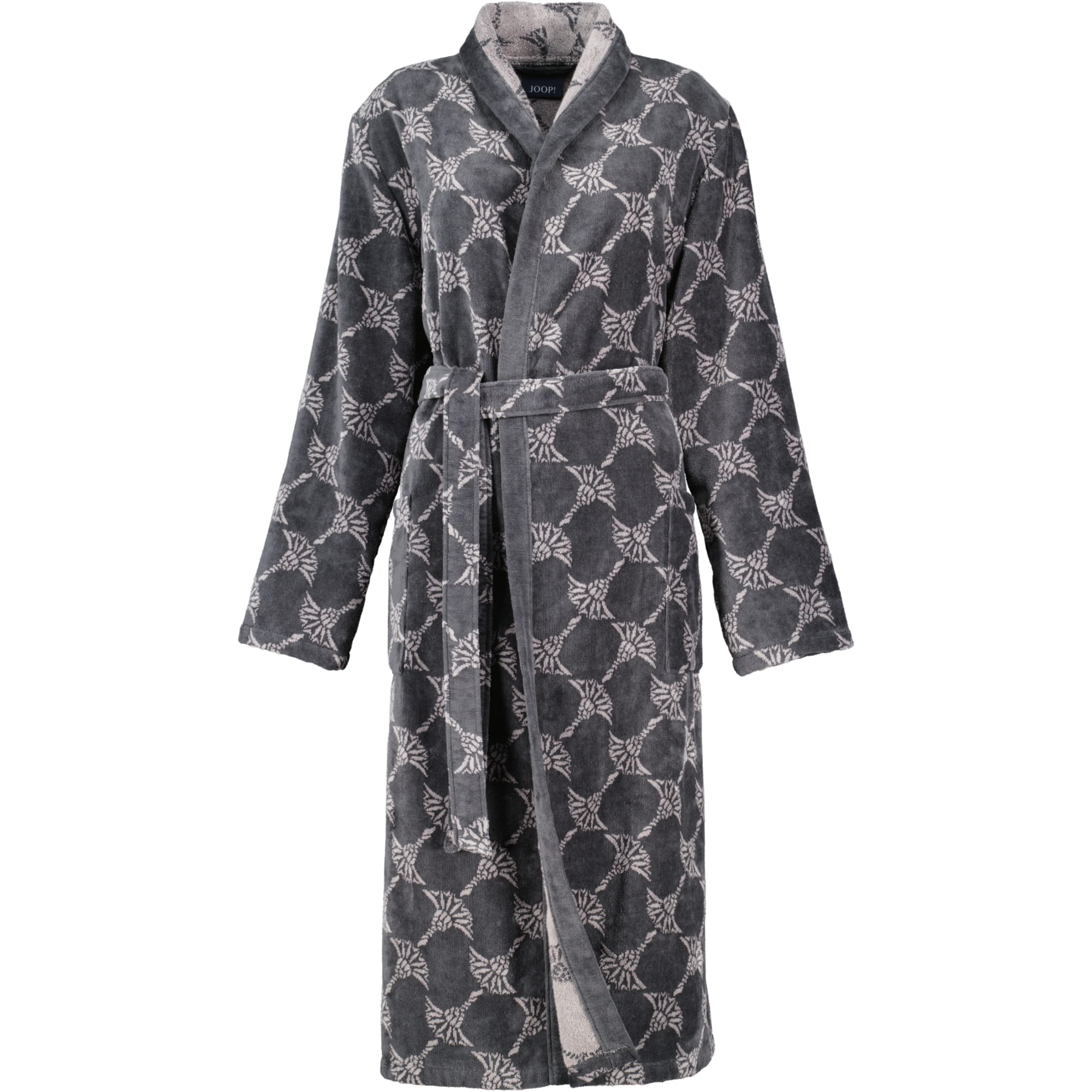 JOOP! Bademäntel Damen Schalkragen Cornflower 1645 anthrazit - 77