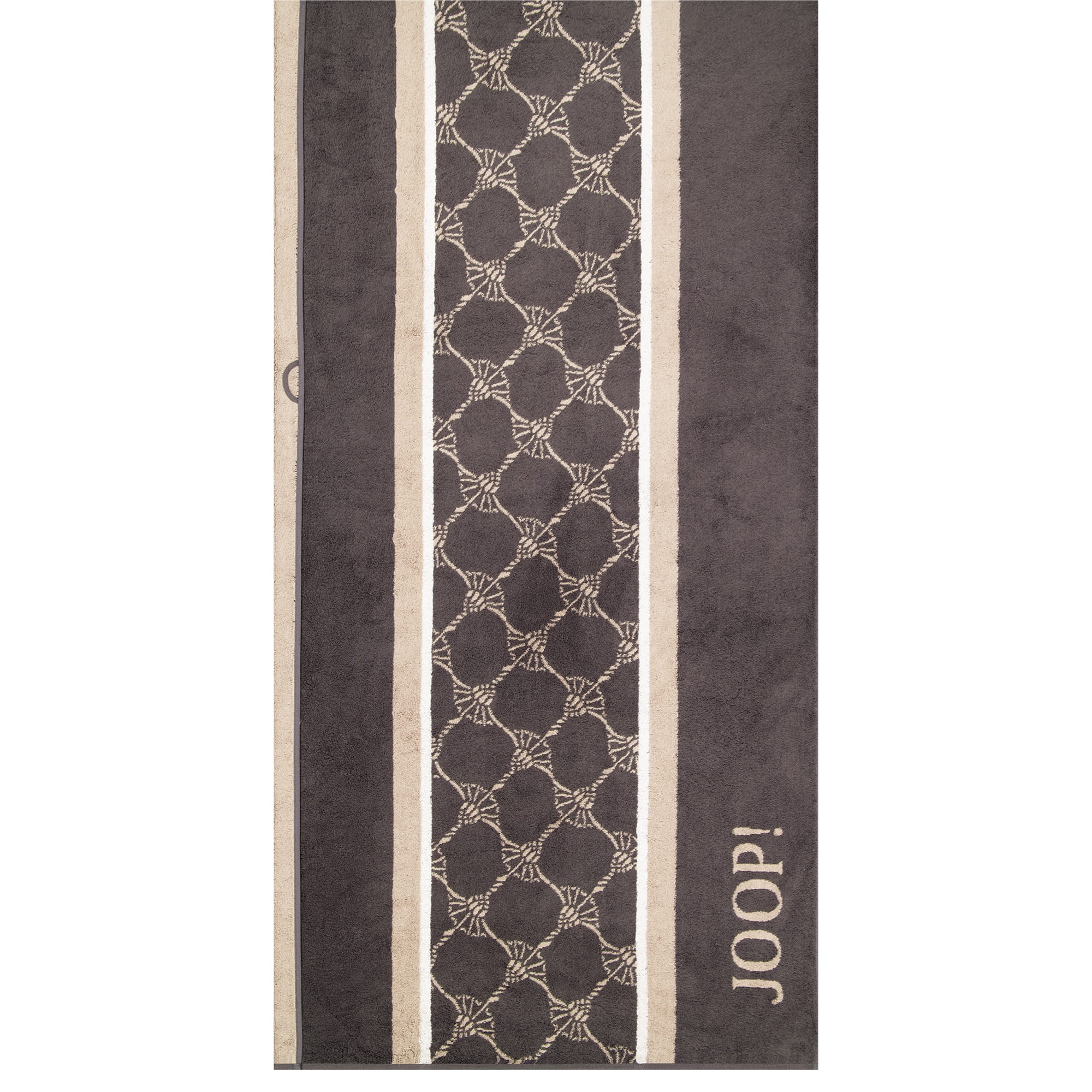 JOOP! Handtücher Sauna Stripes 1717 Anthrazit - 73 - Saunatuch 80x200 cm
