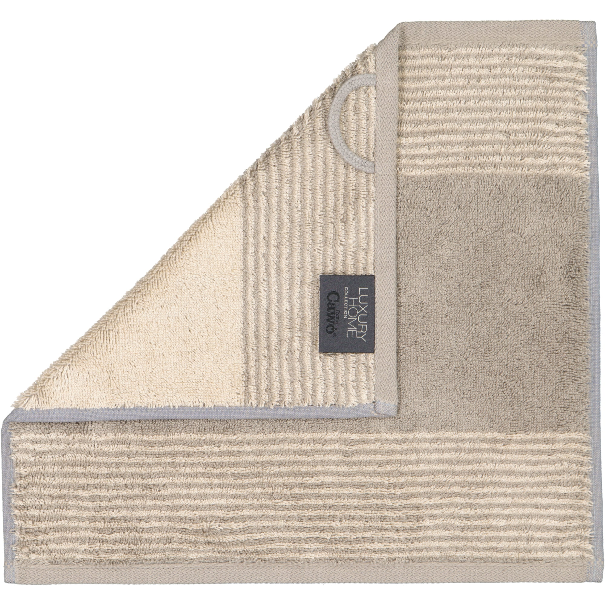 Cawö - Luxury Home Two-Tone 590 - Farbe: graphit - 70 - Seiflappen 30x30 cm