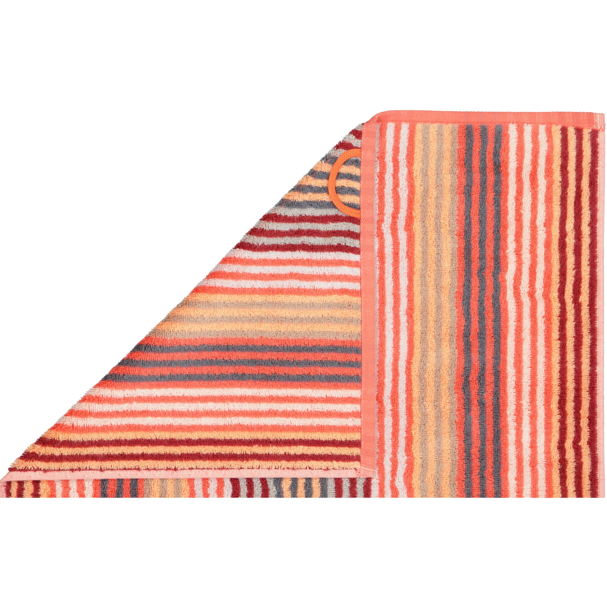 Cawö - Unique Streifen 944 - Farbe: koralle - 22 - Handtuch 50x100 cm