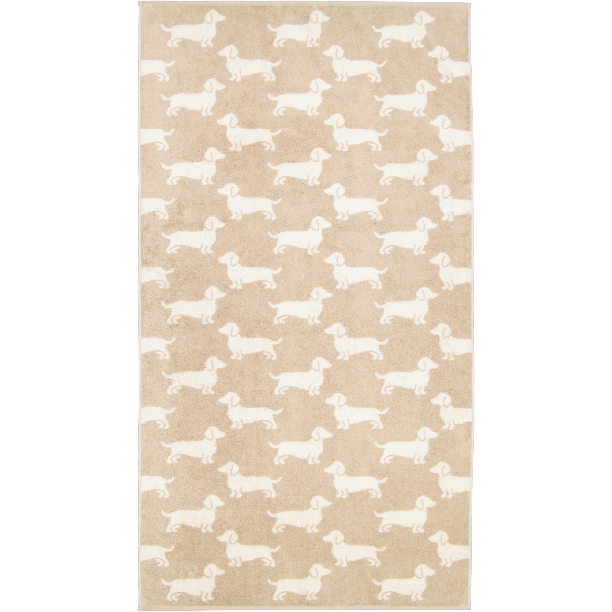 Cawö Handtücher WE LOVE DOGS 6246 Natur-Beige - 33 - Duschtuch 80x150 cm