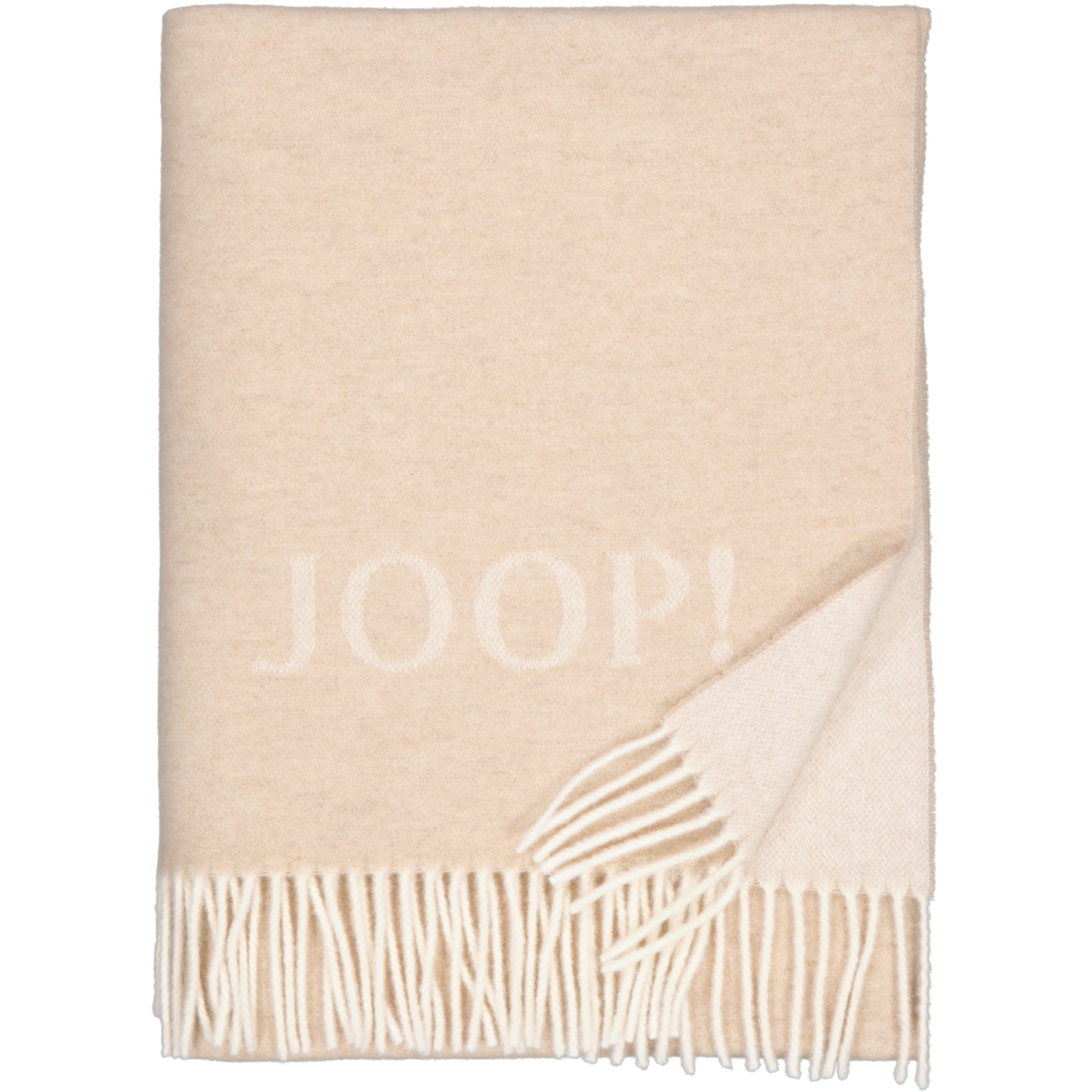 JOOP! Wohndecke Fine-Doubleface - Größe: 130x180 cm - Farbe: Creme-Natur