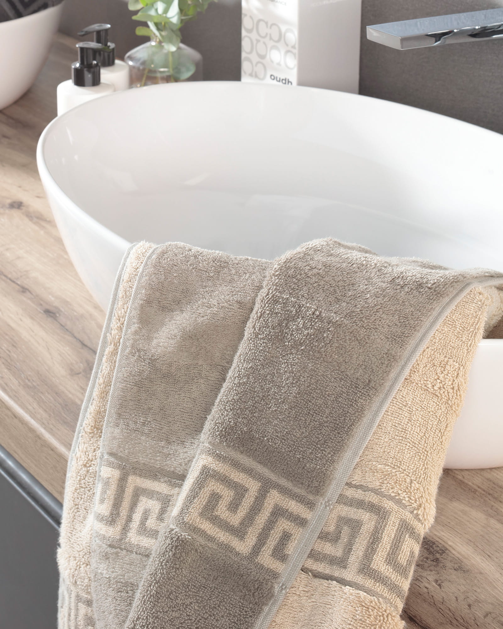 Cawö Handtücher Noblesse Duo 1003 - Farbe: platin - 76 - Gästetuch 30x50 cm