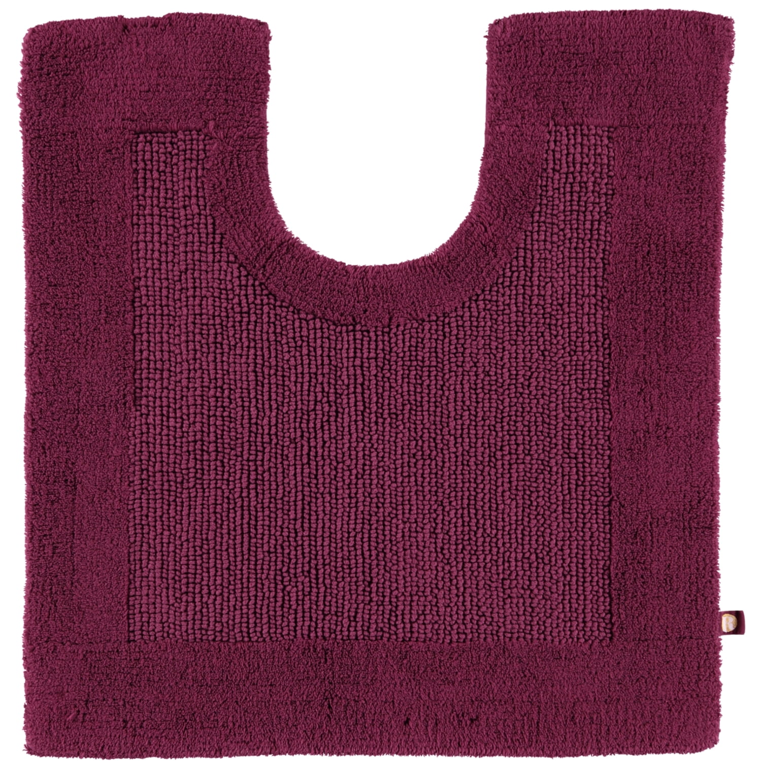 Rhomtuft - Badteppiche Prestige - Farbe: berry - 237 - Toilettenvorlage mit Ausschnitt 60x60 cm