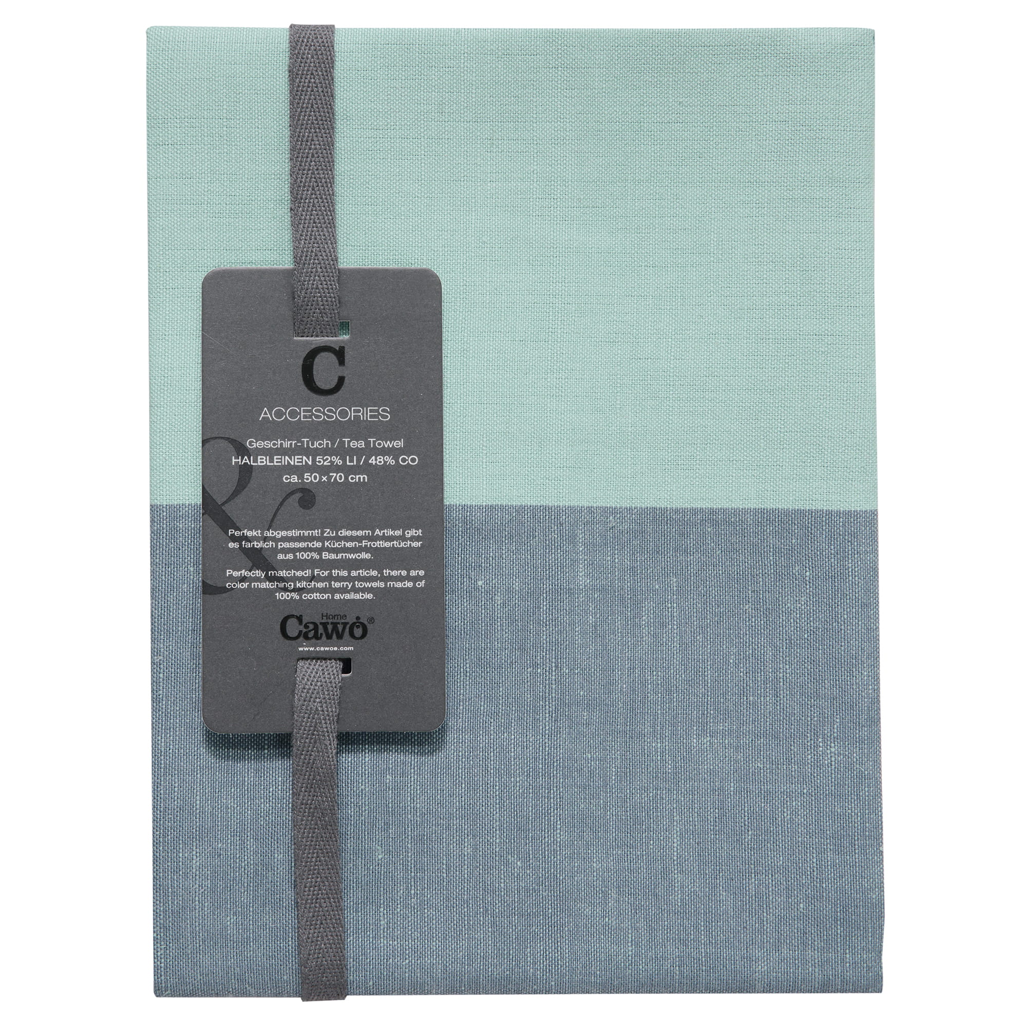 Cawö Home Geschirrtücher Cuisine Duo 535 nachtblau/mint - 14 - 50x70 cm