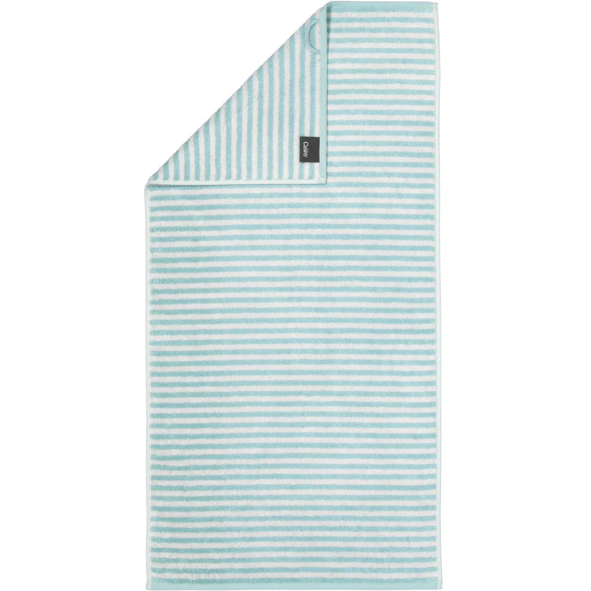 Cawö - Campus Ringel 955 - Farbe: seegrün - 40 - Handtuch 50x100 cm
