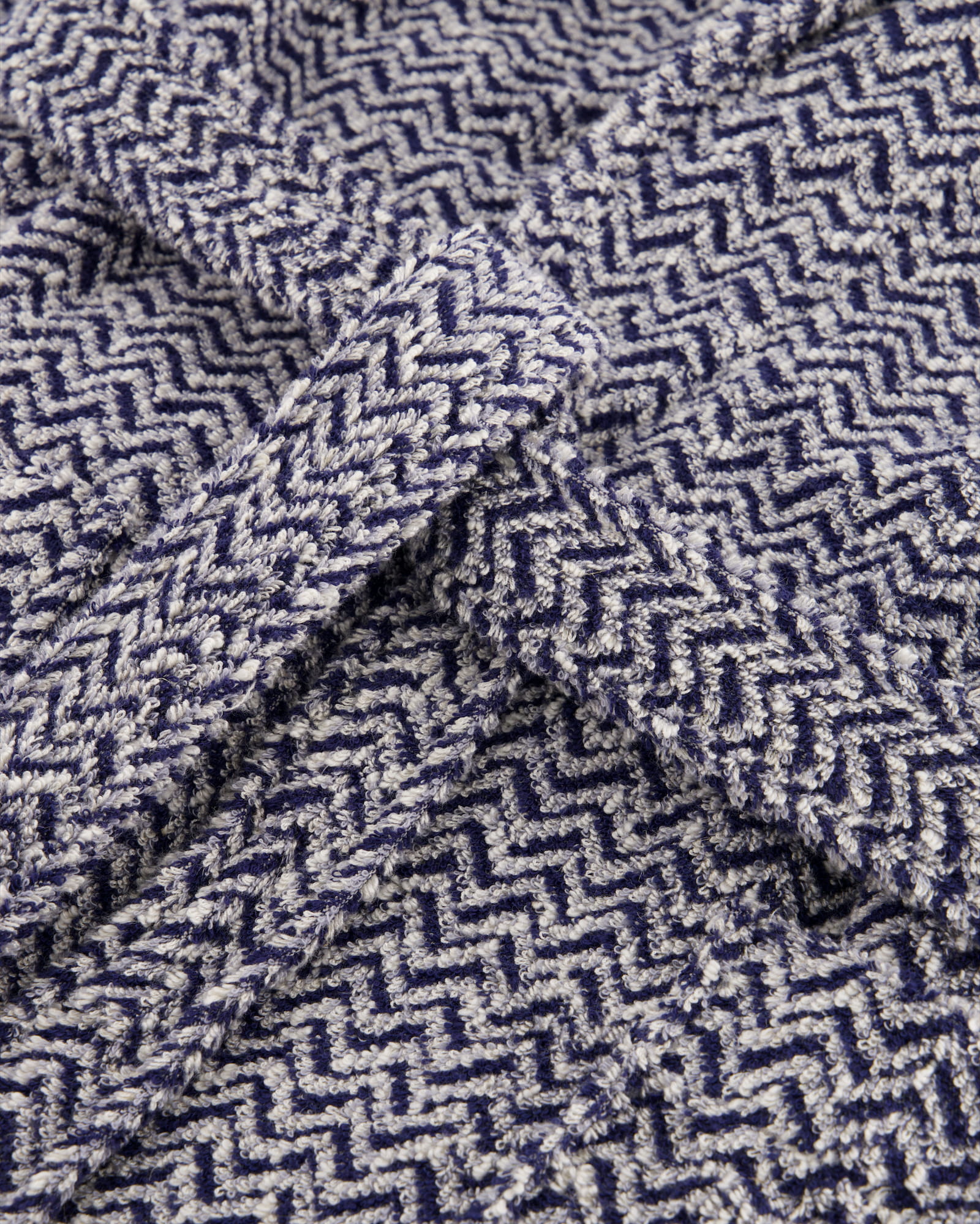Möve unisex Kapuze Brooklyn Fischgrat nature/deep sea - 042 - XL