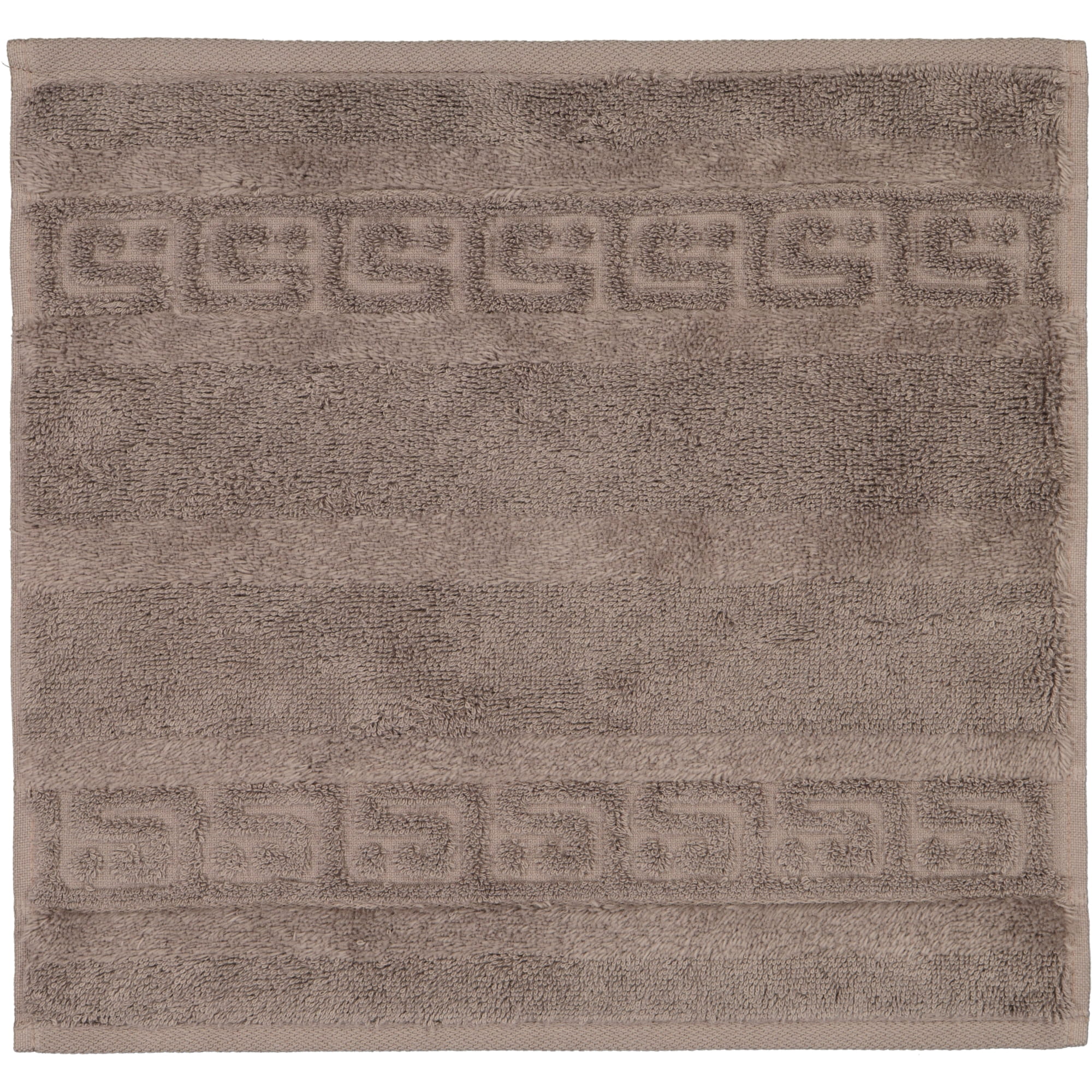 Cawö Handtücher Noblesse Uni 1001 walnuss - 348 - Seiflappen 30x30 cm