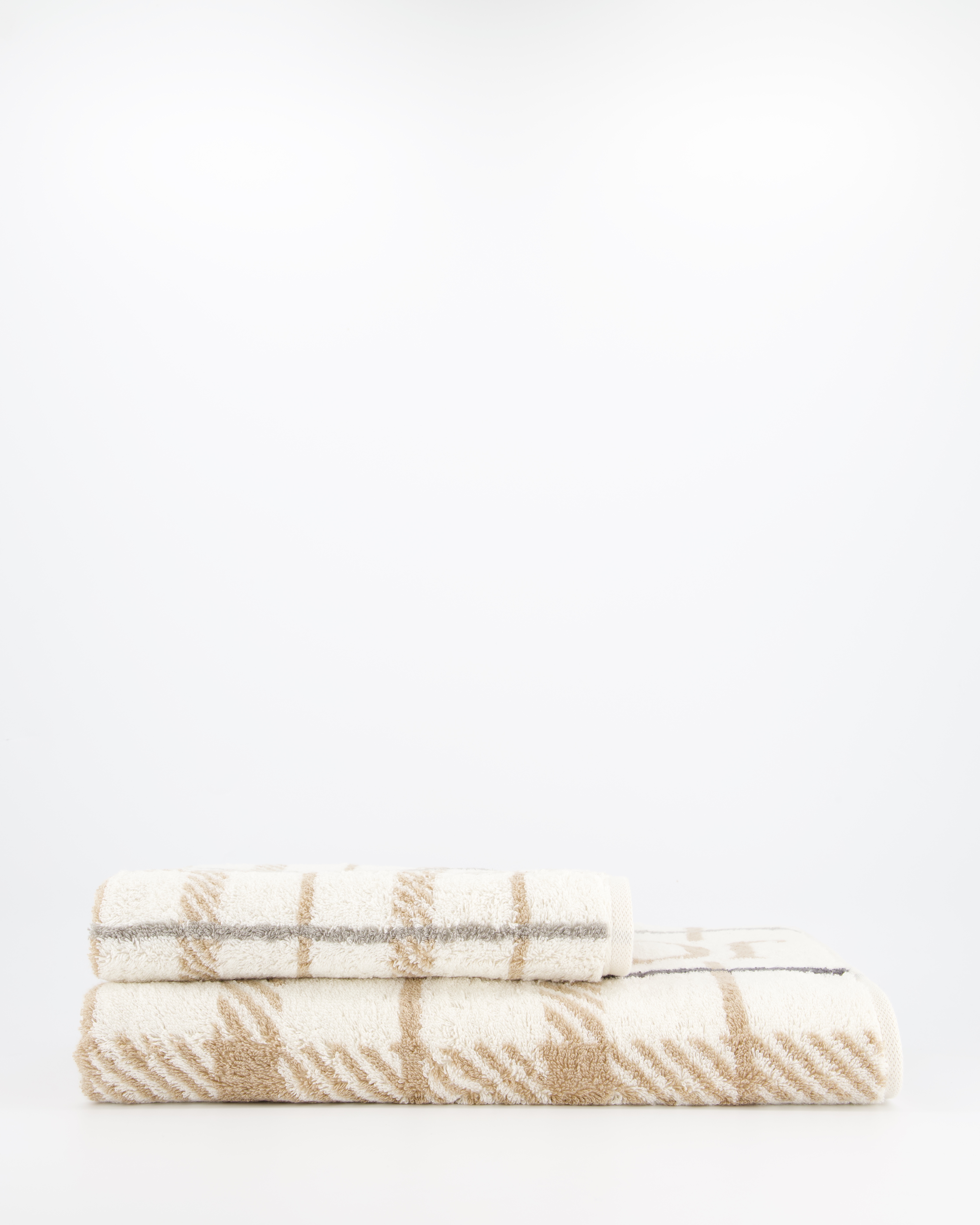 JOOP! Handtücher Contour Checked 1715 Creme - 37 - Duschtuch 80x150 cm