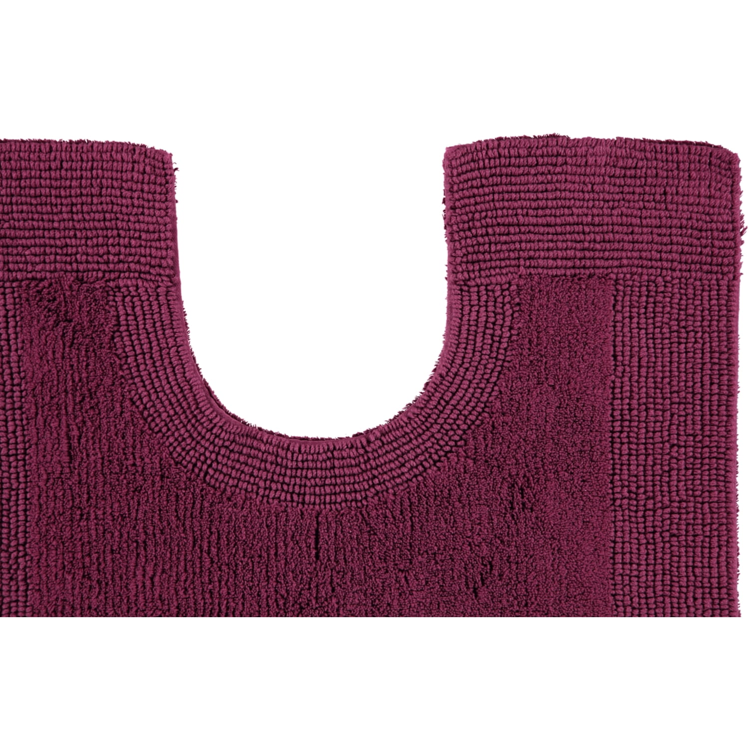 Rhomtuft - Badteppiche Prestige - Farbe: berry - 237 - Toilettenvorlage mit Ausschnitt 60x60 cm