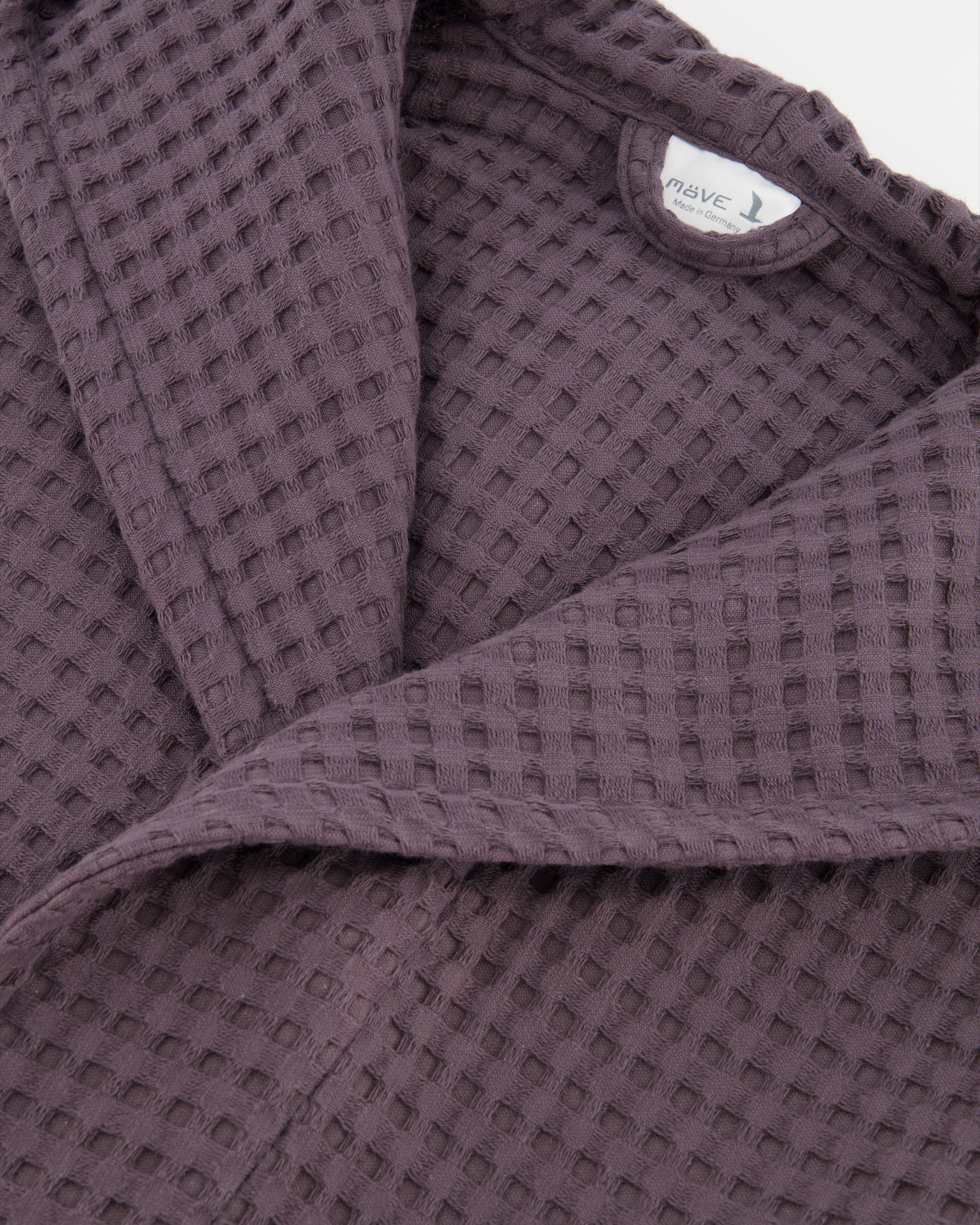 Möve - Kapuzenbademantel Piquée - Farbe: graphite - 842 (2-7650/0175) - L