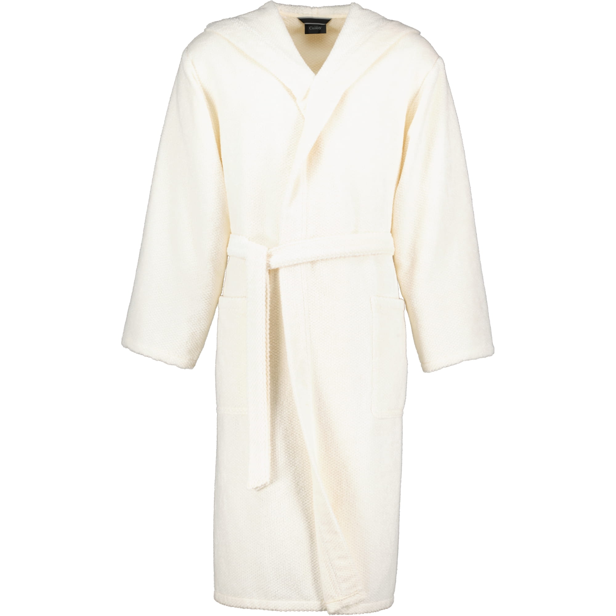 Cawö Herren Bademantel Kapuze Pure 5623 - Farbe: natur - 356 - M