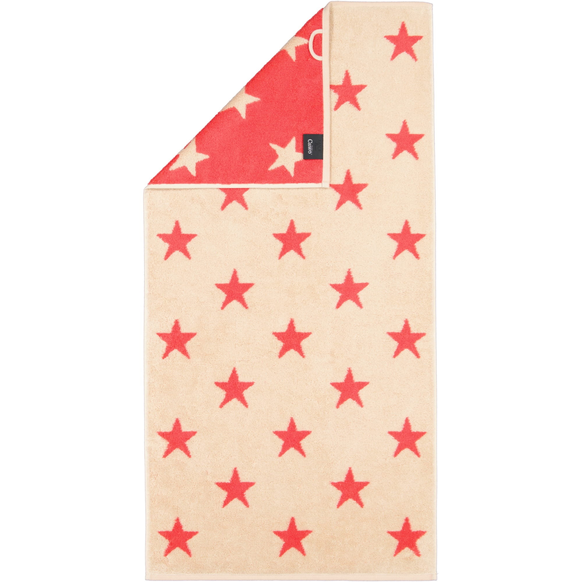 Cawö Handtücher NEW STARS Sterne groß 6260 beige/pink - 32