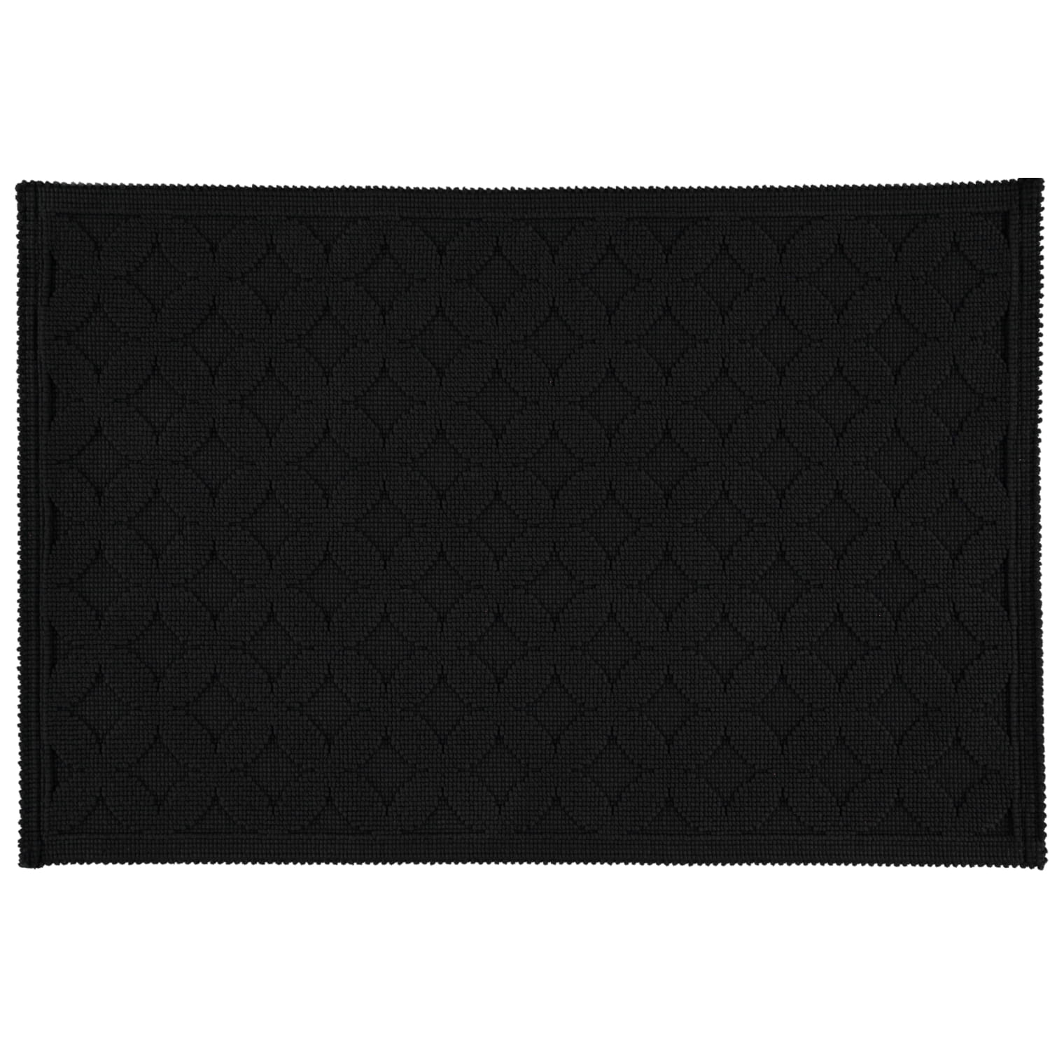 Rhomtuft - Badematte Seaside - Farbe: schwarz - 15 - 60x90 cm
