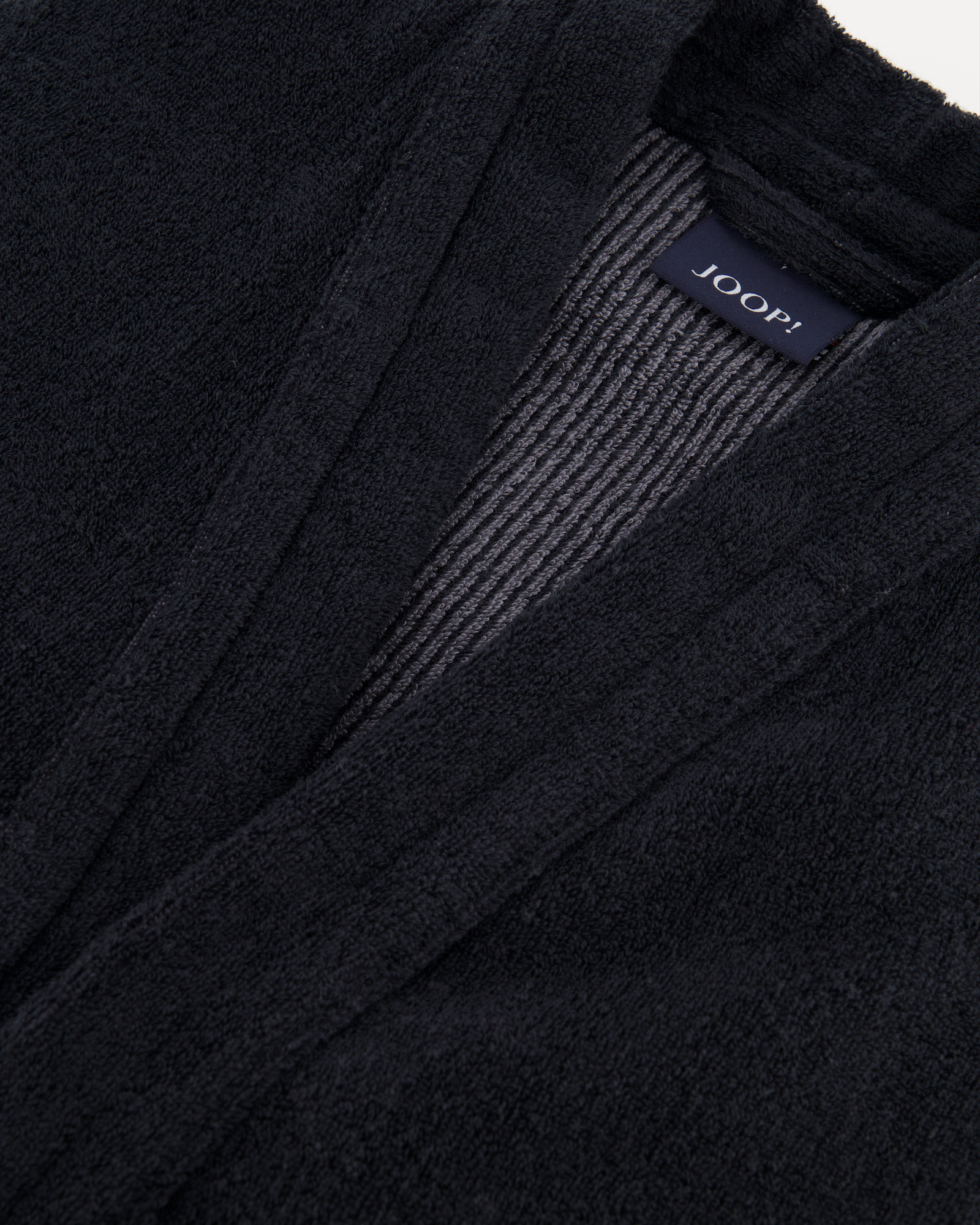 JOOP! Classic - Herren Bademantel - Kimono 1618 - Farbe: 97 - schwarz