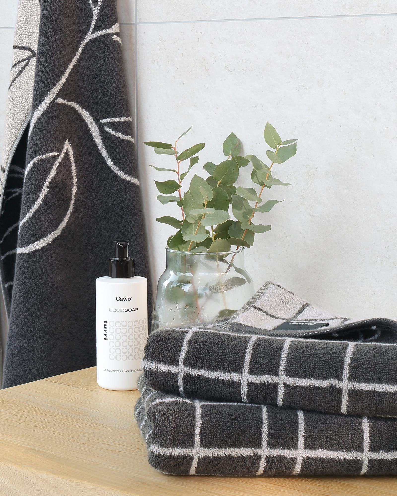 Cawö Handtücher Atelier Floral 6239 basalt - 77