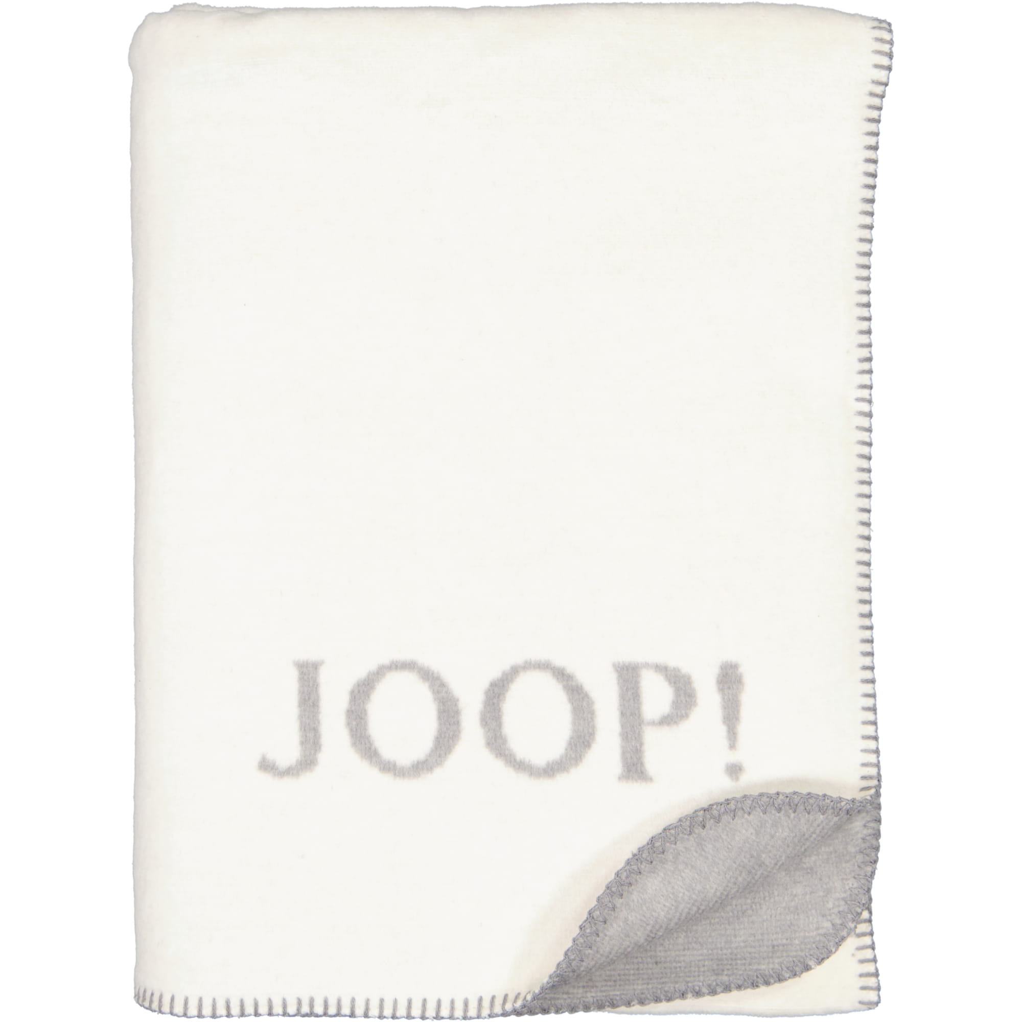 JOOP! Wohndecke Melange-Doubleface - Größe: 150x200 cm - Farbe: Natur-Silber