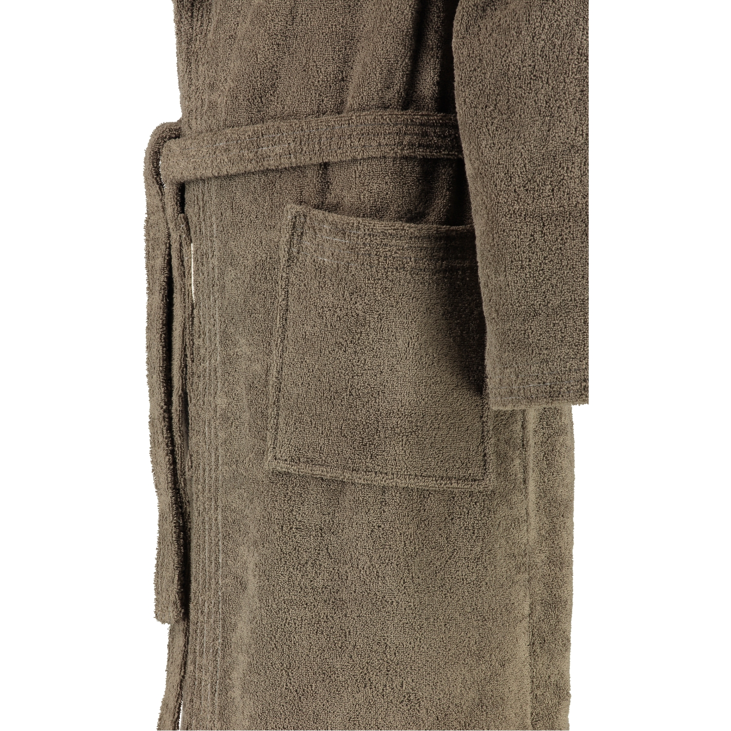 Rhomtuft - Bademantel Sir & Lady - Unisex - Farbe: taupe - 58 - S