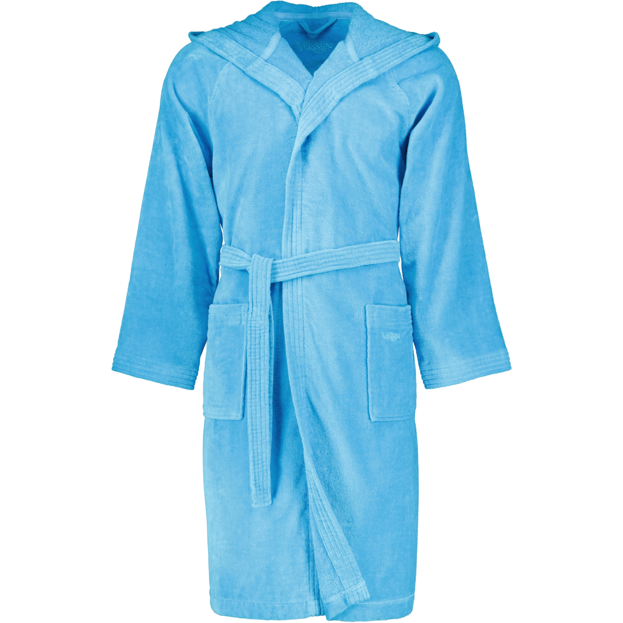 Vossen Bademäntel unisex Kurzmantel mit Kapuze Texas turquoise - 5570 - XS