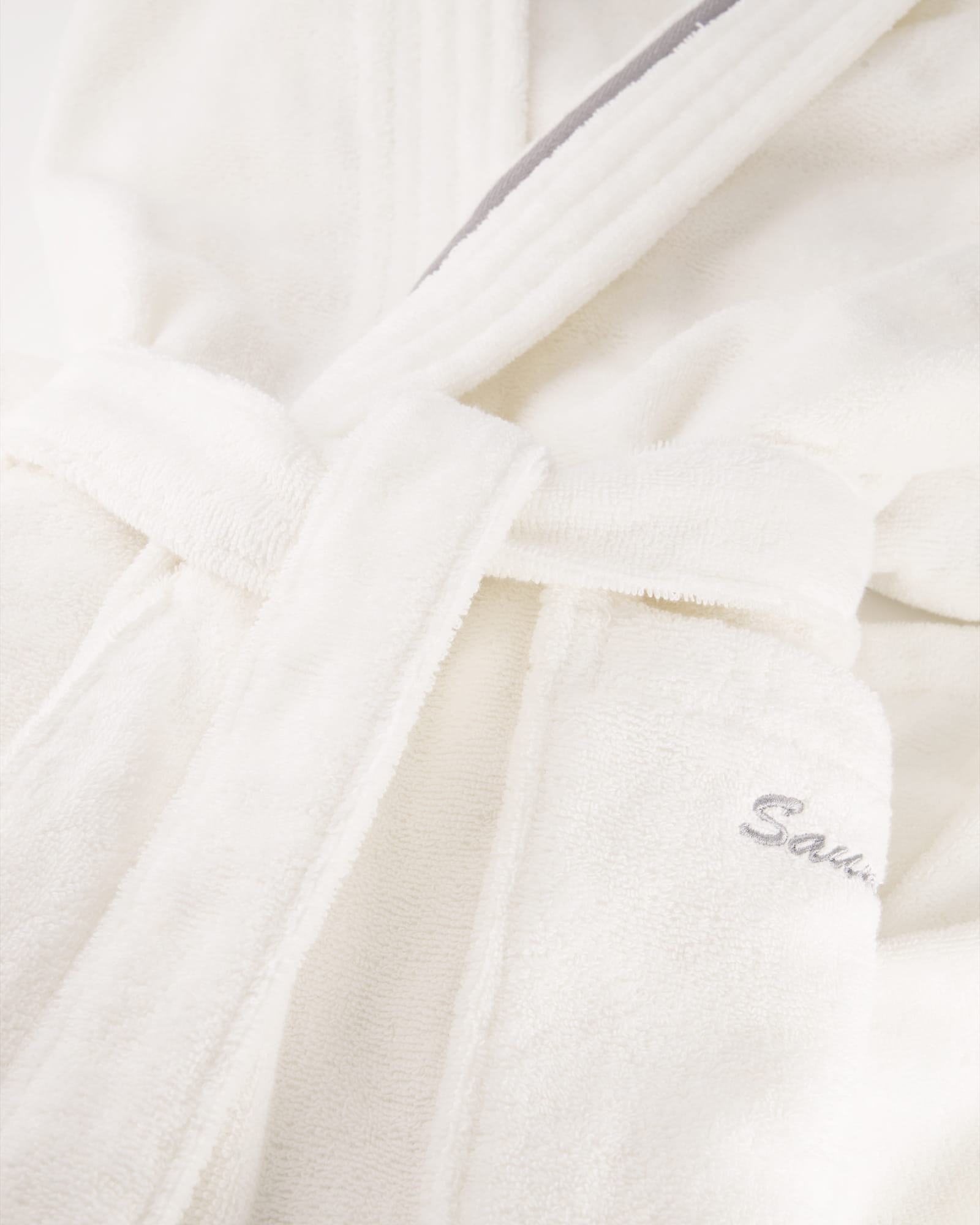 Cawö Home Bademantel Sauna Time Damen Kapuze 832 - Farbe: weiß - 67