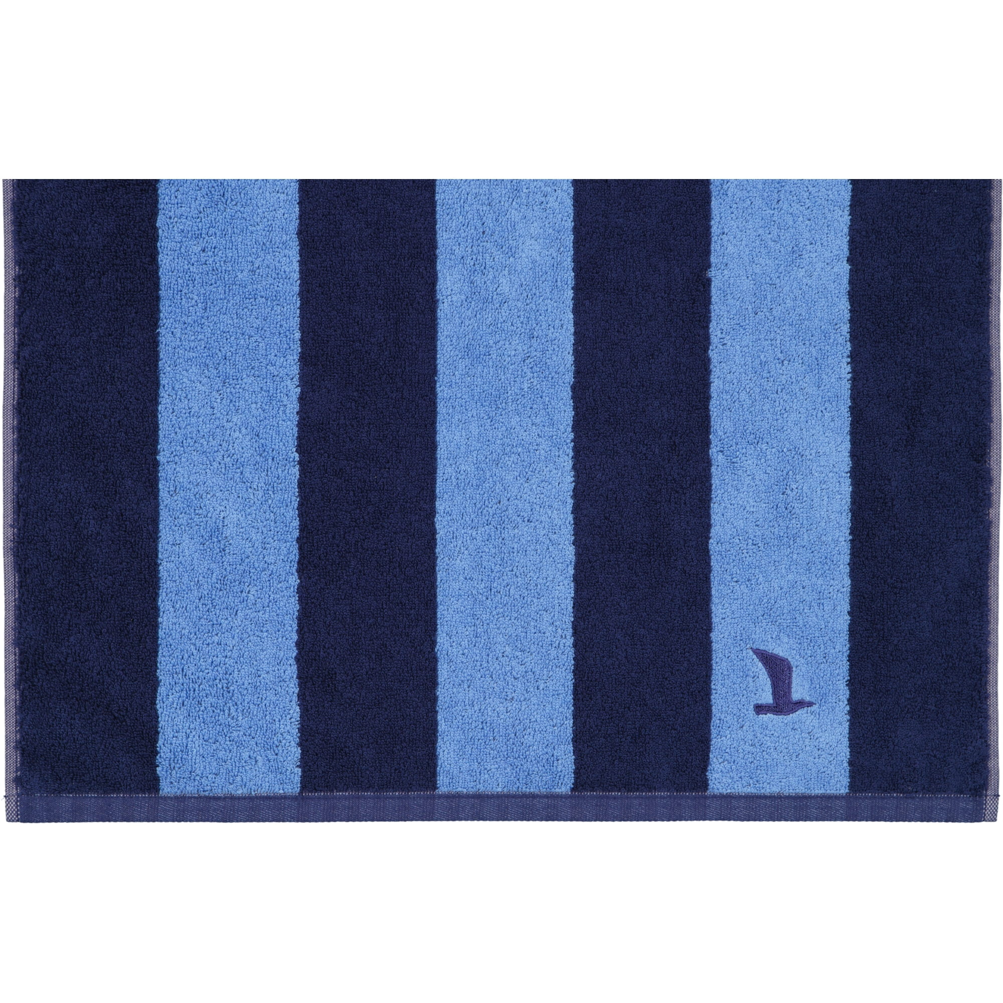 Möve Handtücher Superwuschel Blockstreifen deep sea/cornflower - 042 - Duschtuch 80x150 cm