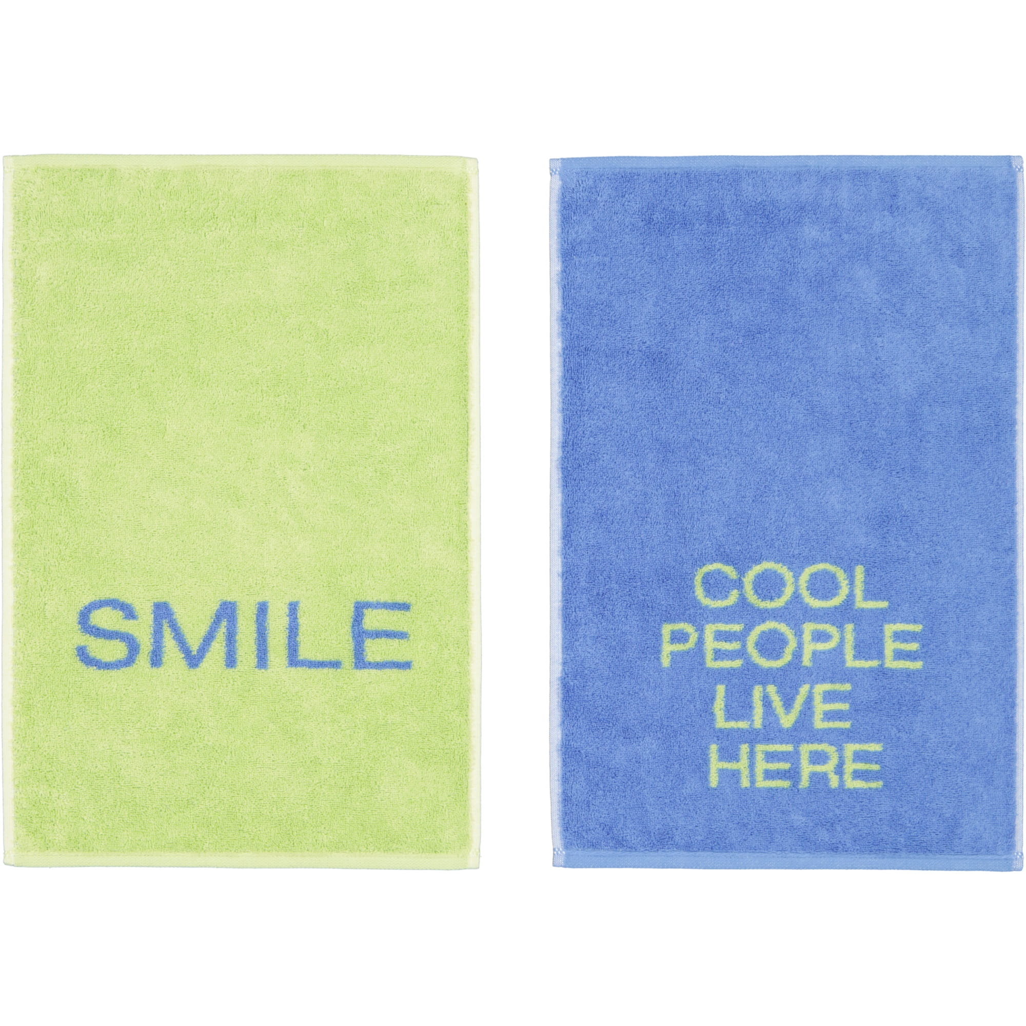 Cawö Gästetücher Postcard Towels Edition 100 cool people live here - 01 - Gästetuch 30x50 cm