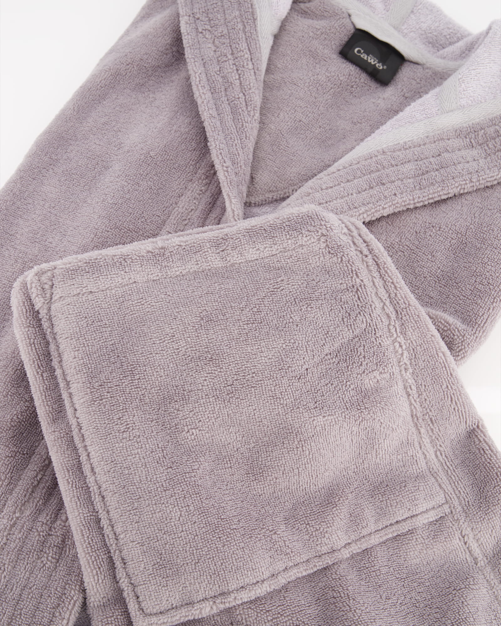 Cawö Home Damen Bademantel Kapuze  802 - Farbe: graphit - 73