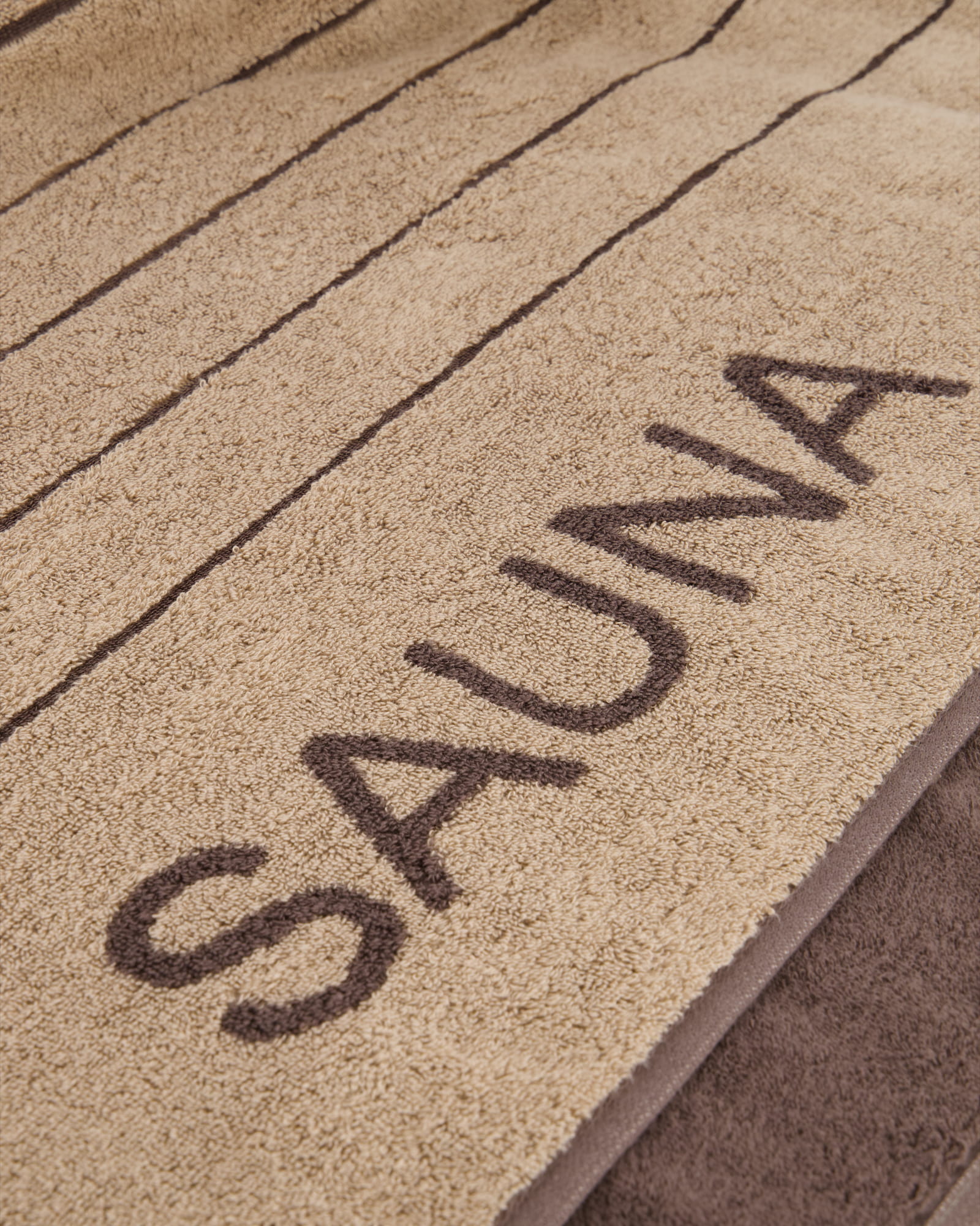 Cawö Saunatücher Balance Doubleface 6237 sand - 39 - 80x200 cm