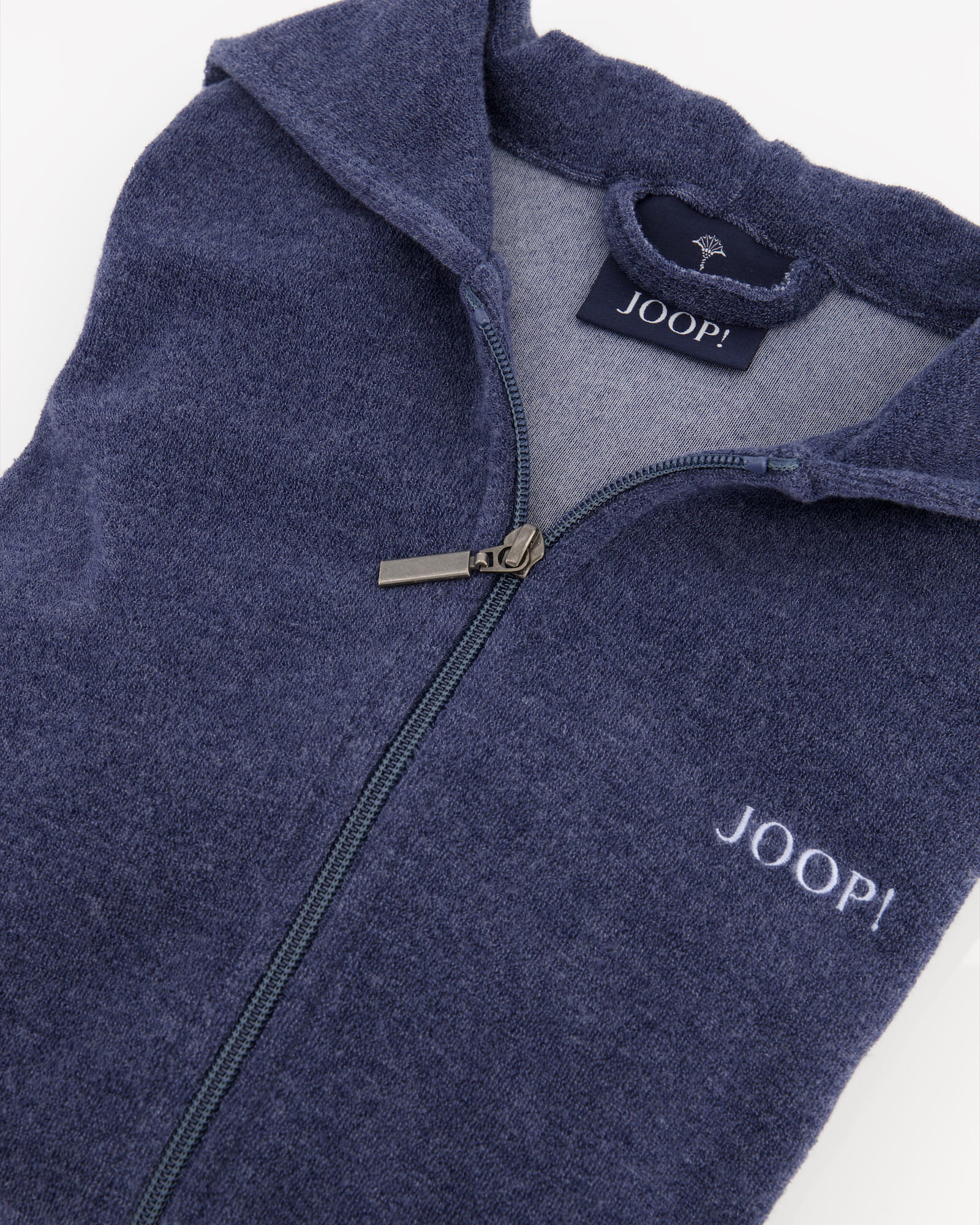JOOP! Bademäntel Damen Kapuze Active 1659 blau - 11