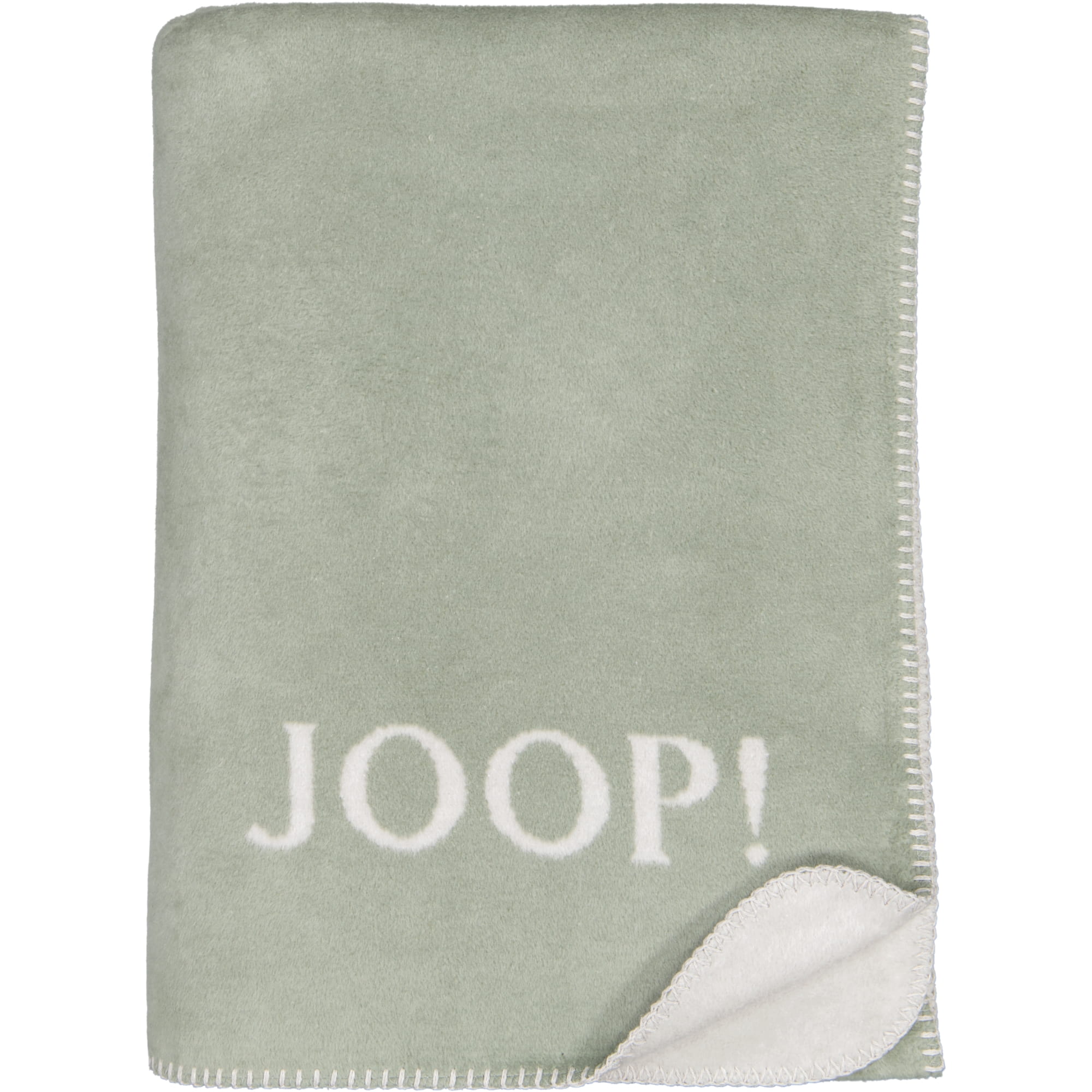 JOOP! Wohndecke Uni-Doubleface - Größe: 150x200 cm - Farbe: Jade-Silber