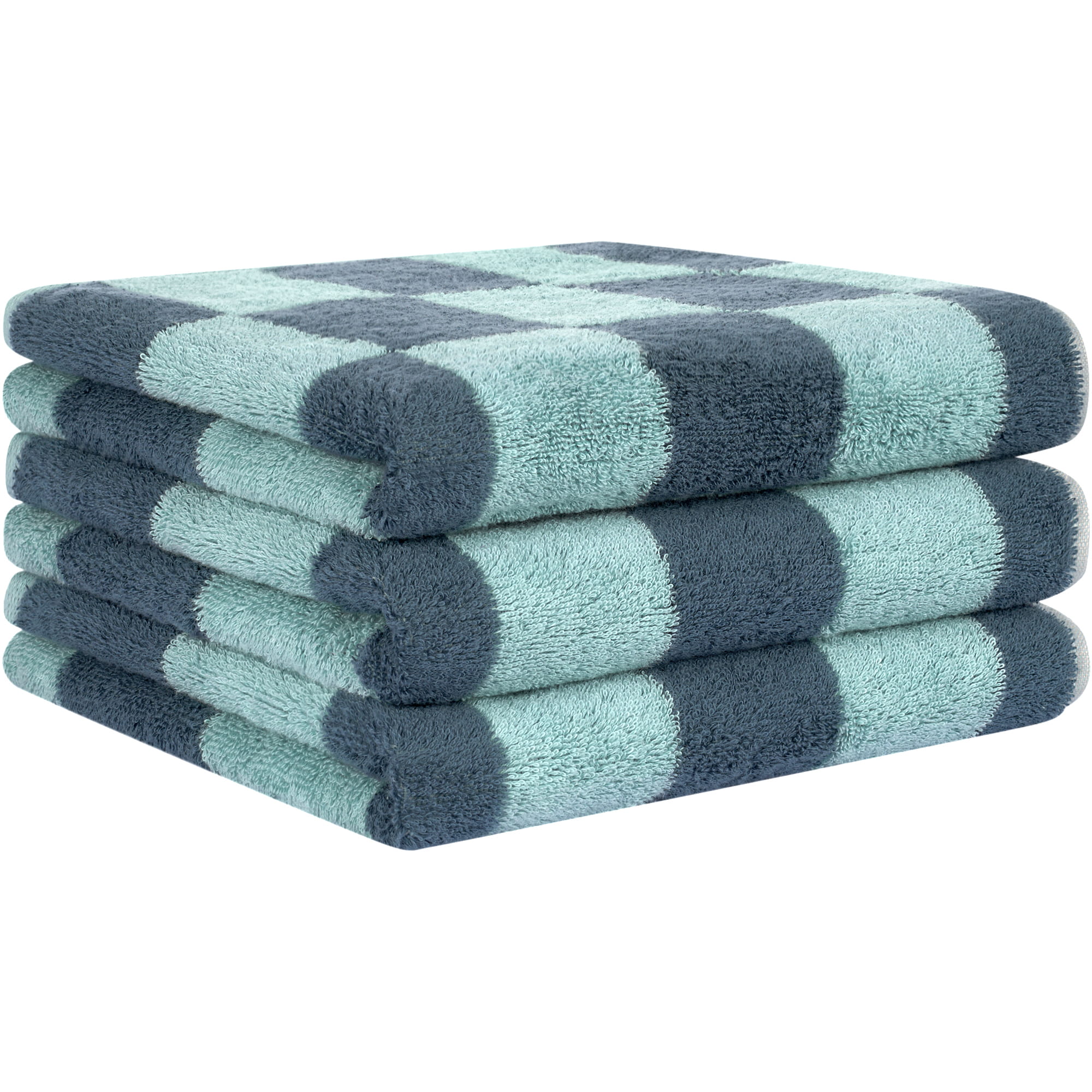 Cawö Handtücher Weekend Karo 6297 grün/petrol - 40 - Handtuch 50x100 cm
