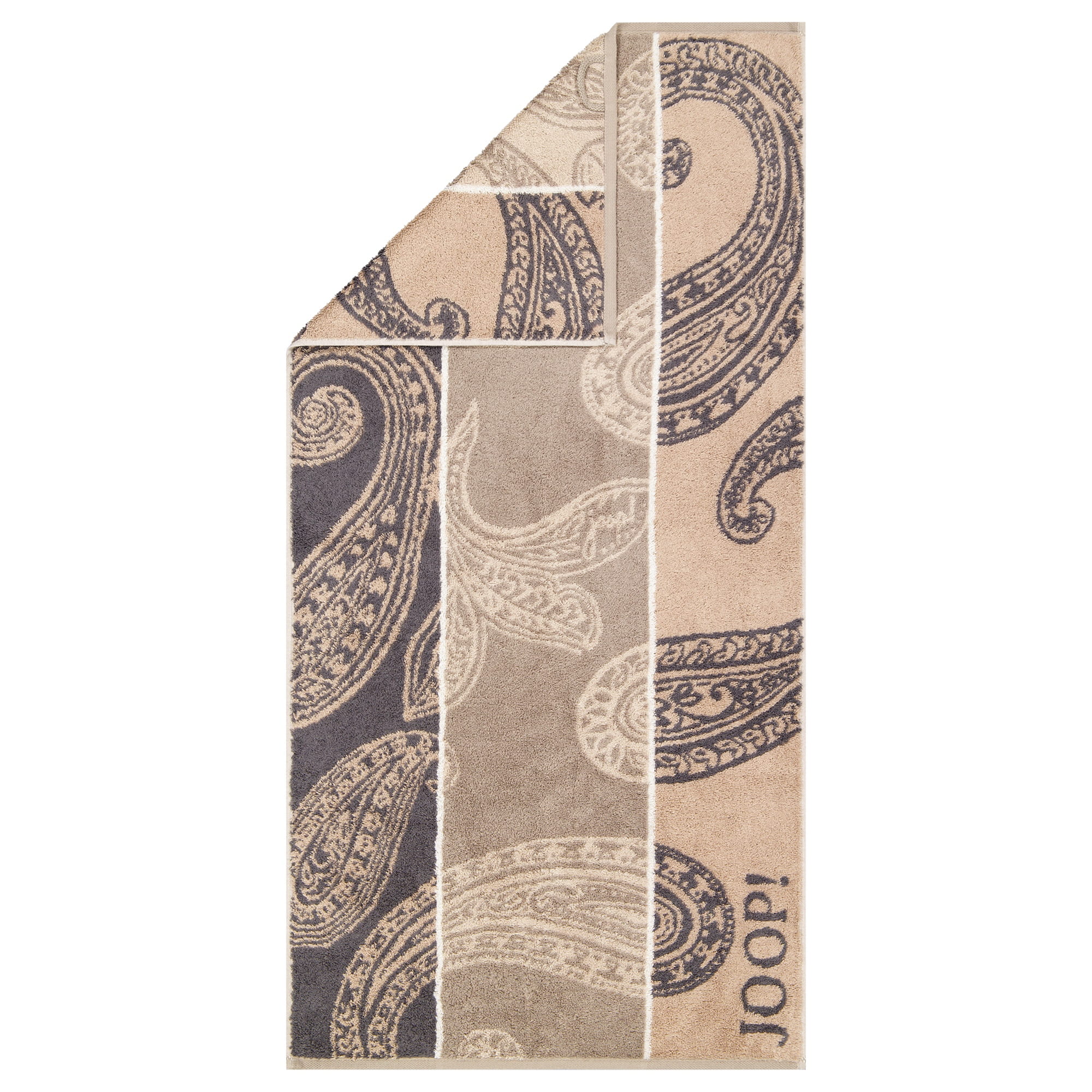 JOOP! Handtücher Contour Paisley 1714 Taupe - 73 - Handtuch 50x100 cm