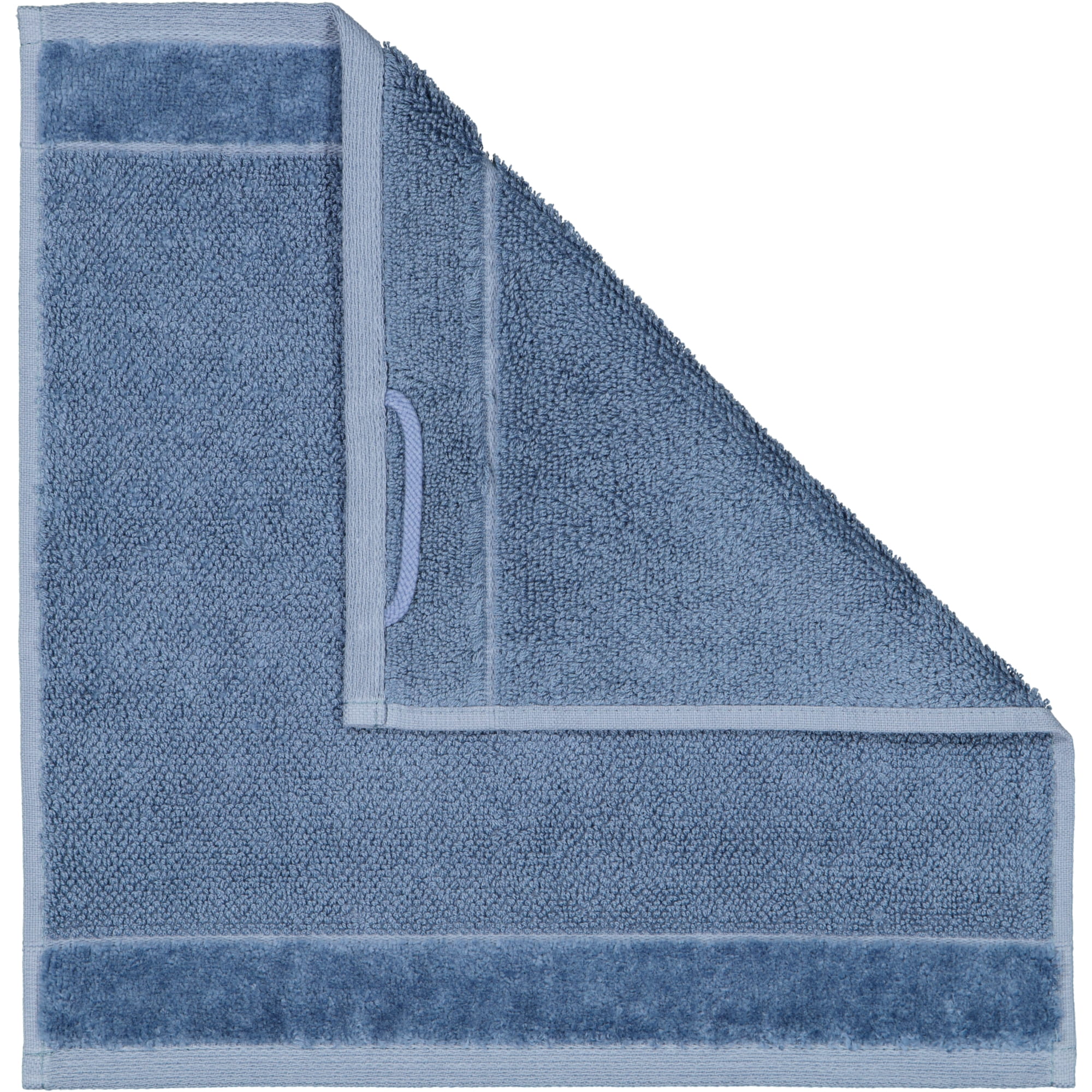 Möve Handtücher Bamboo luxe steel blue - 847 - Seiflappen 30x30 cm