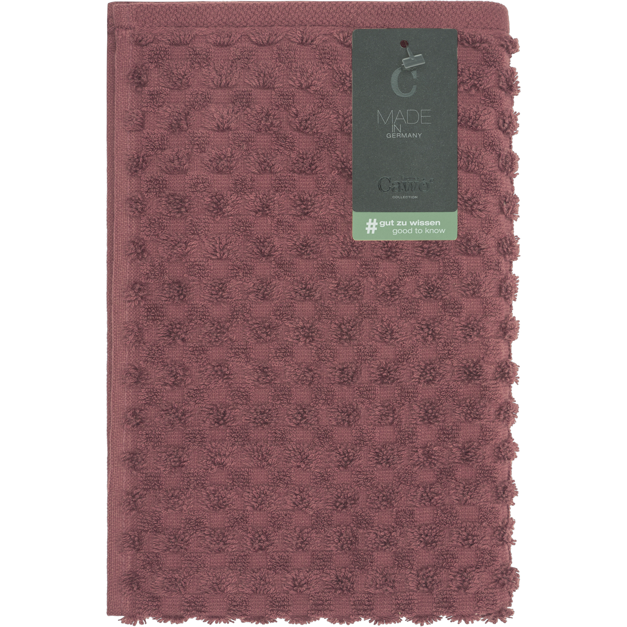Cawö Küchenhandtücher Cuisine Pro Uni 520 burgund - 277 - 50x50 cm