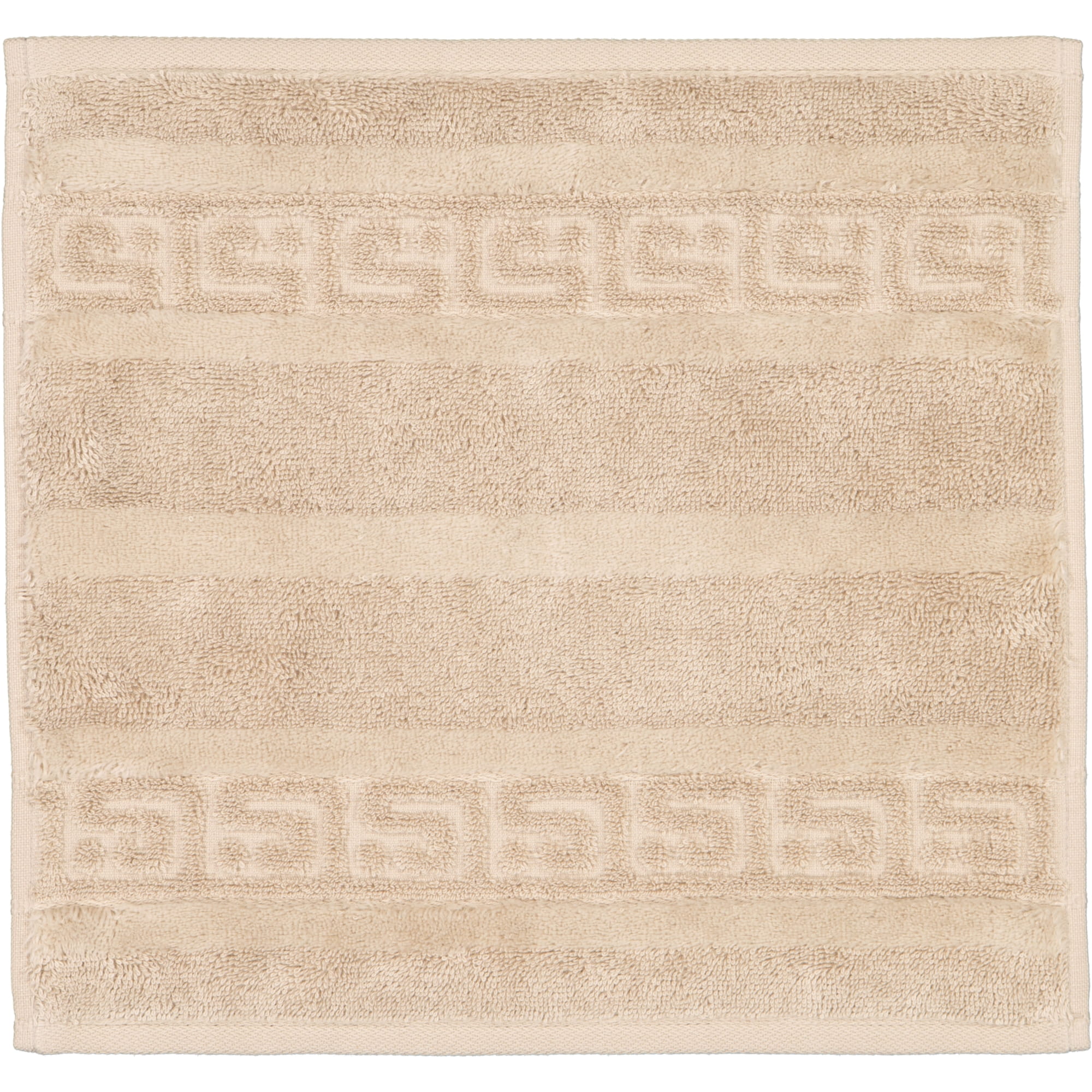 Cawö - Noblesse Uni 1001 - Farbe: 375 - sand - Seiflappen 30x30 cm