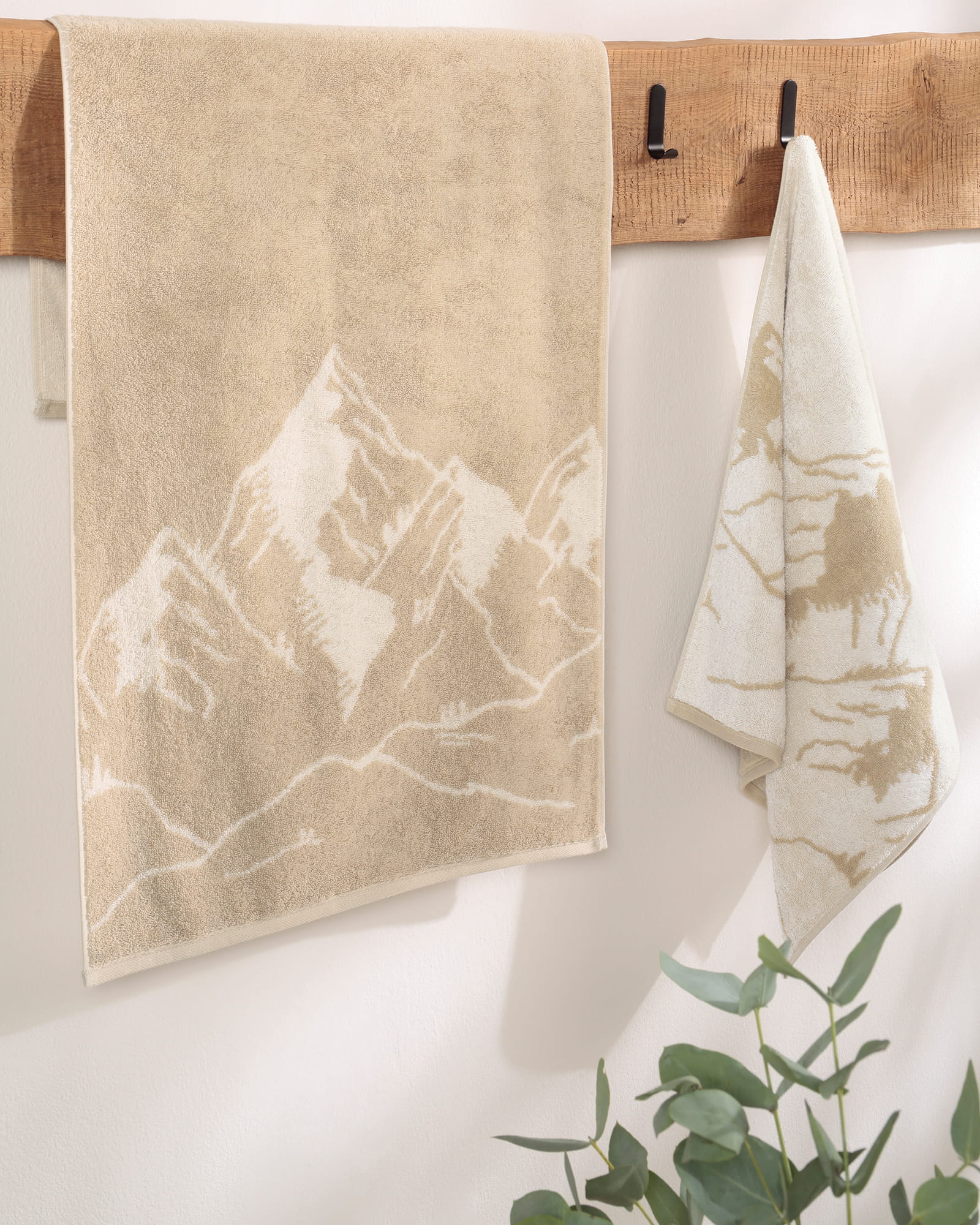 Cawö Handtücher Alpenchic Edition Berge 6269 zirbe - 43 - Handtuch 50x100 cm