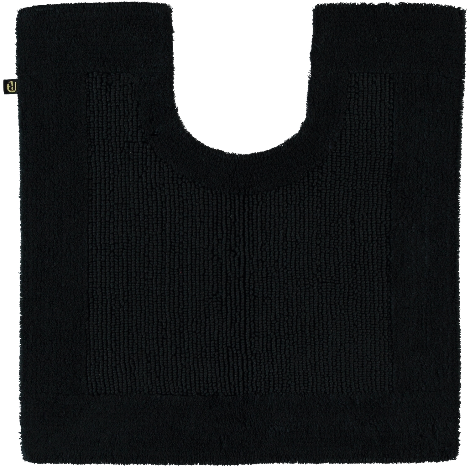 Rhomtuft - Badteppiche Prestige - Farbe: schwarz - 15 - Toilettenvorlage mit Ausschnitt 60x60 cm