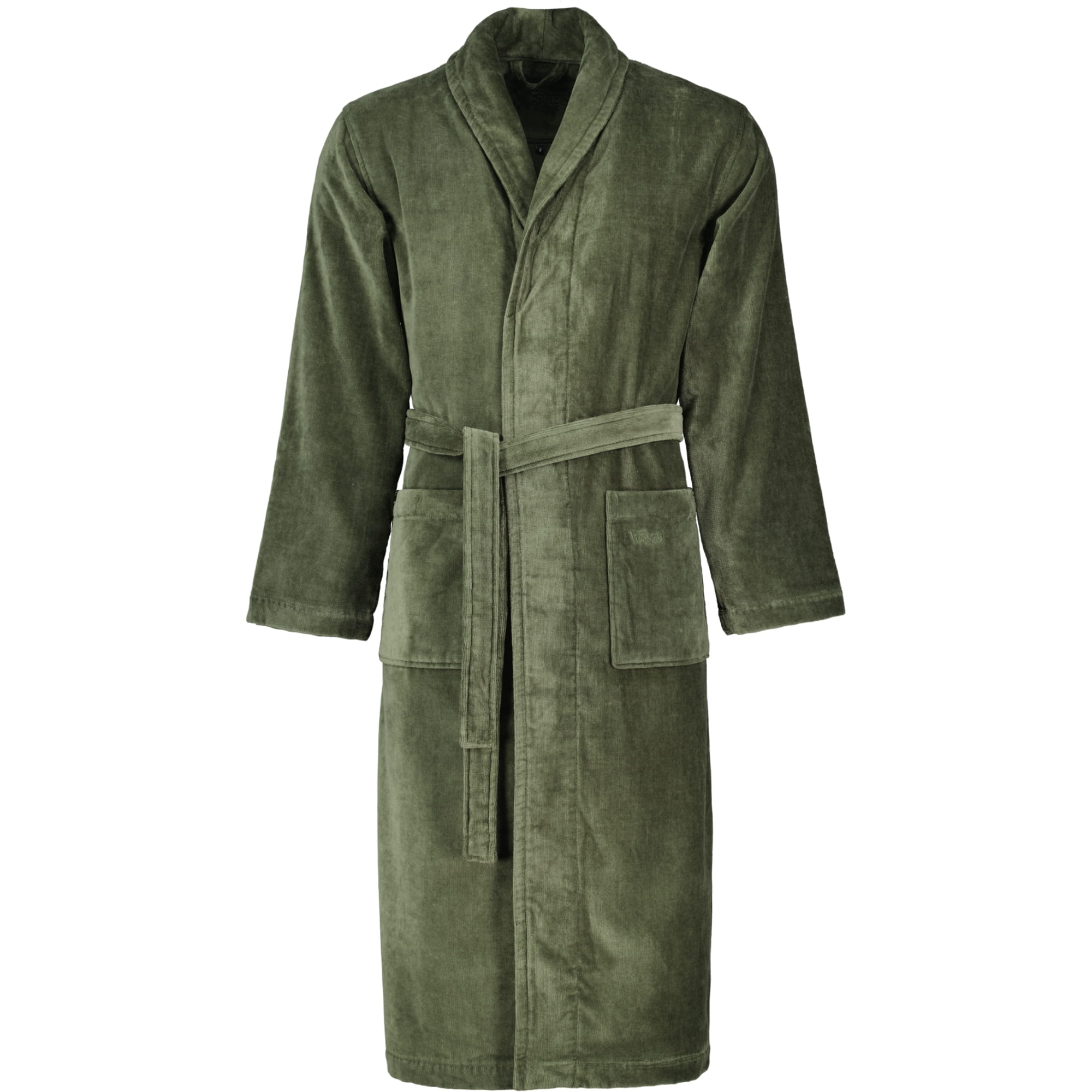 Vossen Bademäntel unisex Schalkragen Feeling-L mud green - 5830