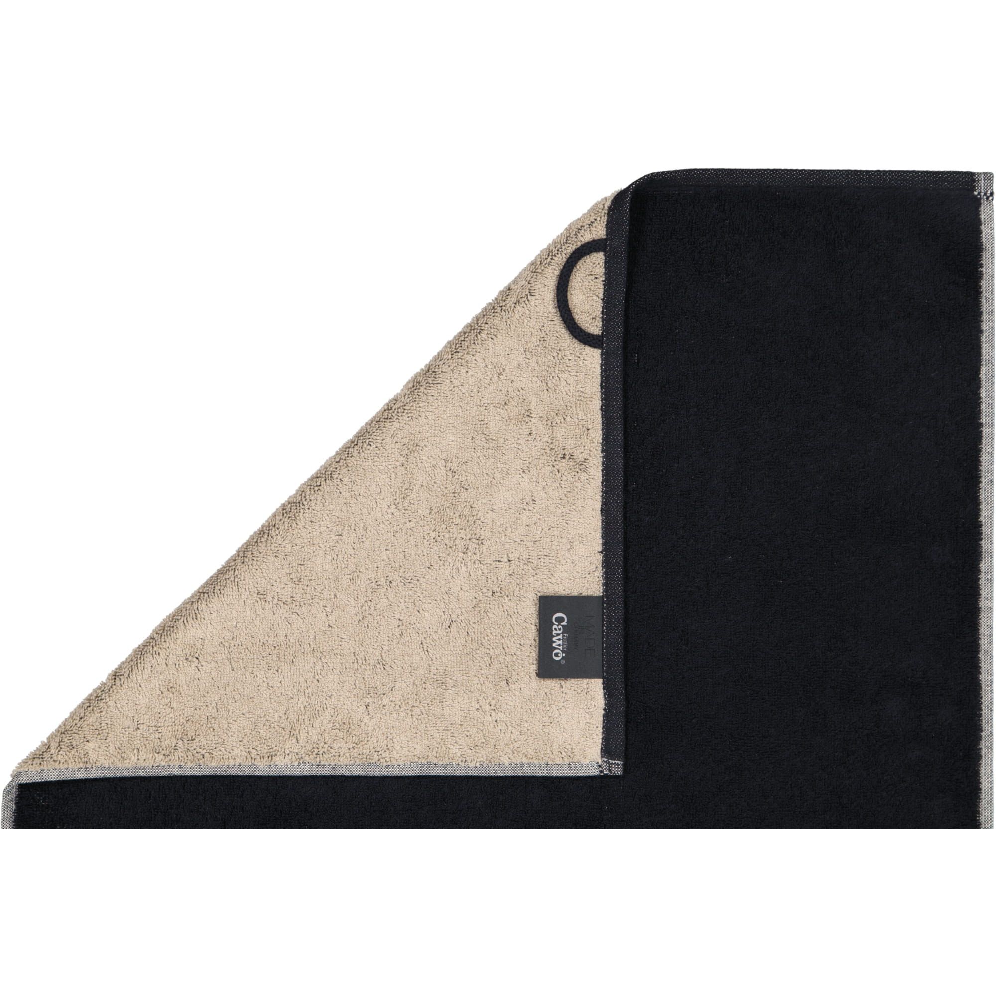 Cawö Handtücher WE LOVE DOGS Companion 6248 Schwarz-Beige - 93 - Duschtuch 80x150 cm