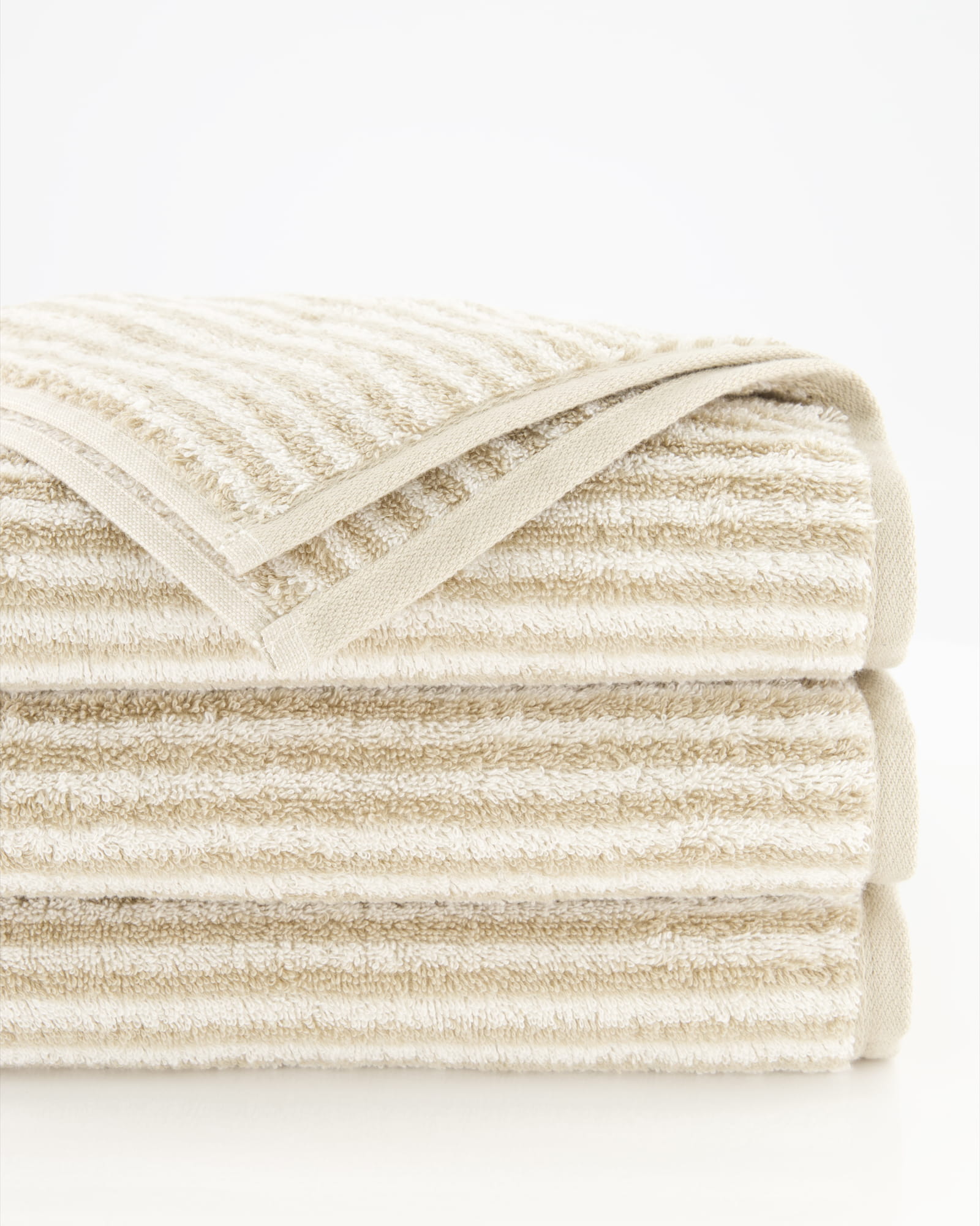 Cawö Handtücher Two-Tone Stripes 480 sand - 33
